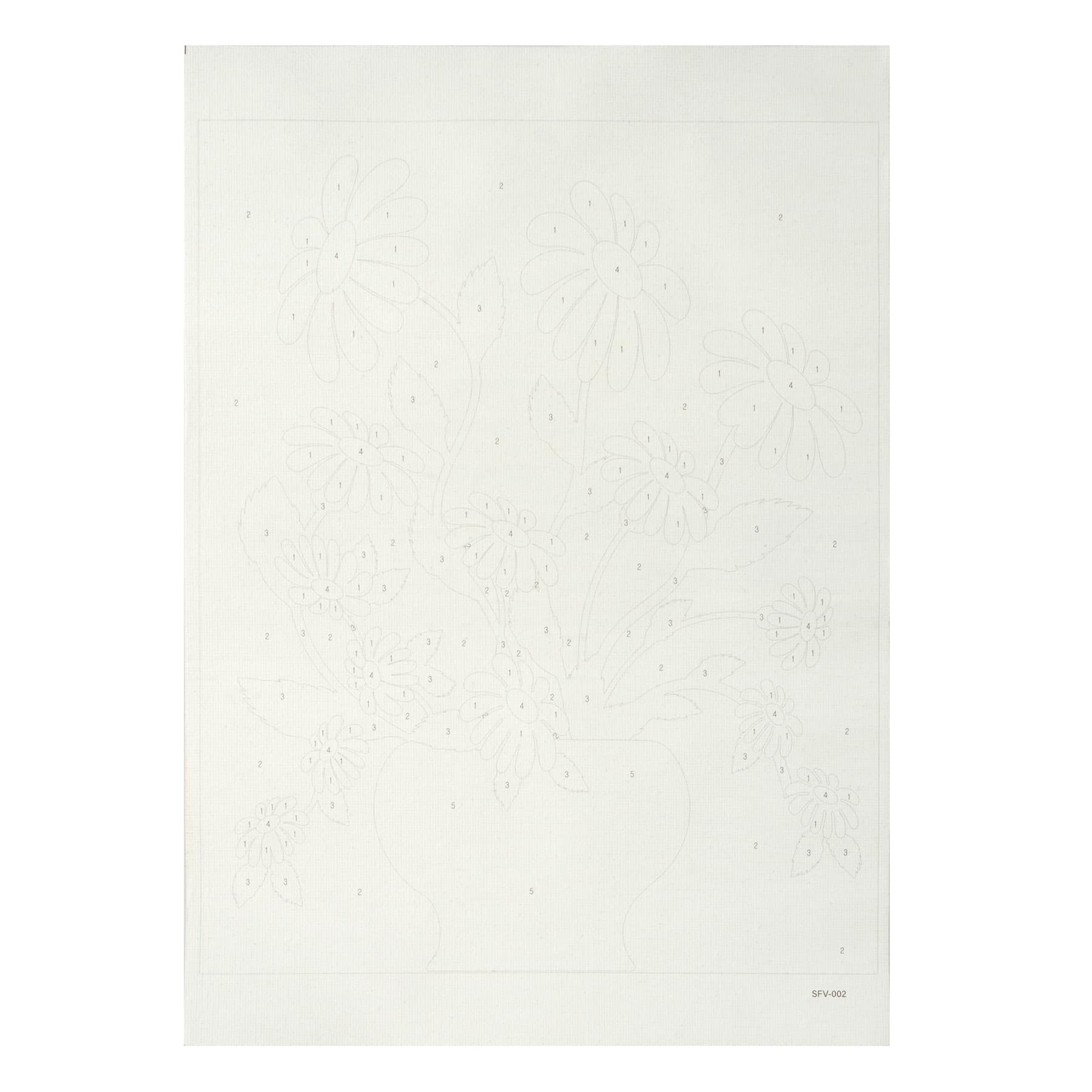 8" x 10" Yellow Vase with Daisies Paint-by-Number Kit with Wood Display Hanger by Artist's Loft®