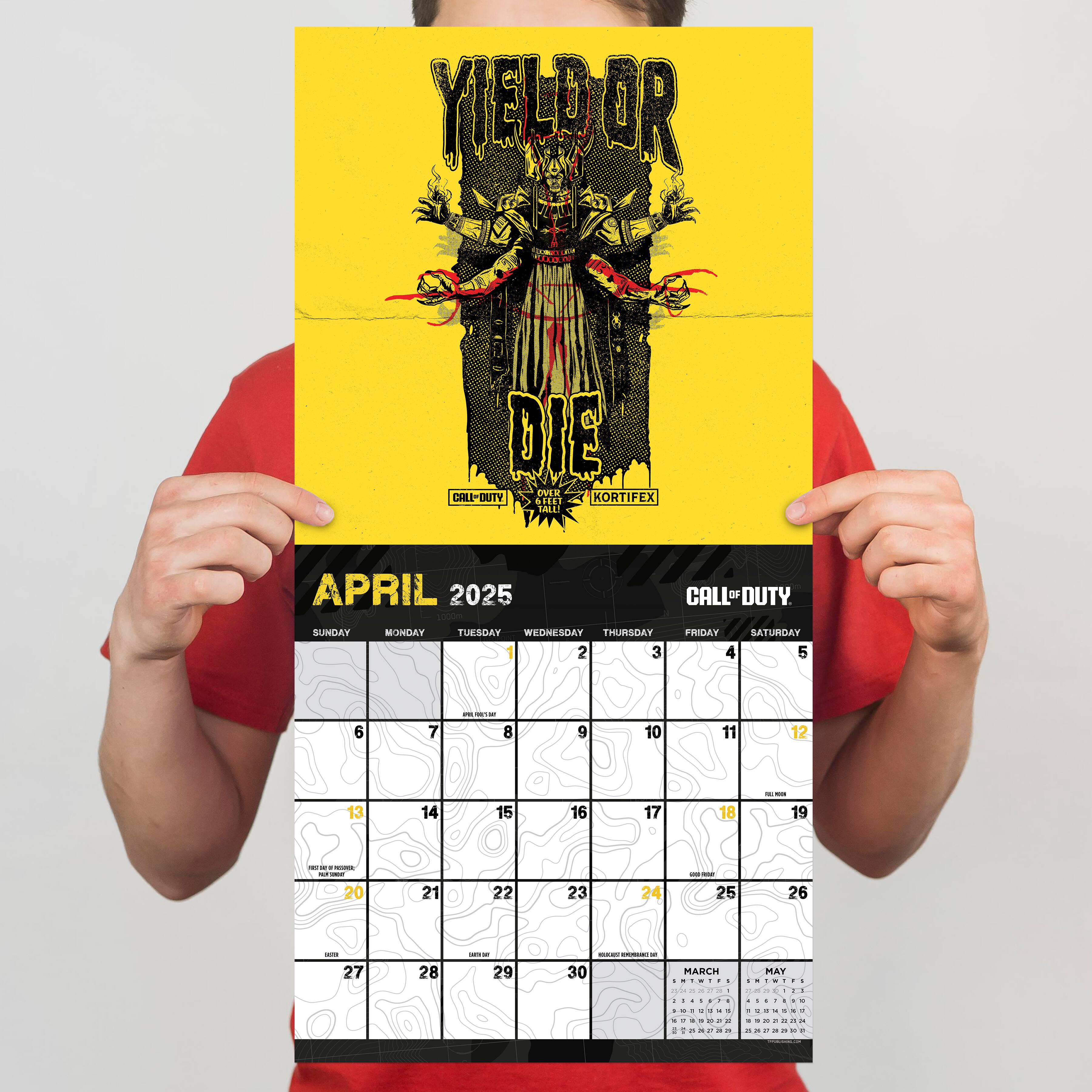 TF Publishing 2025 Call of Duty Wall Calendar