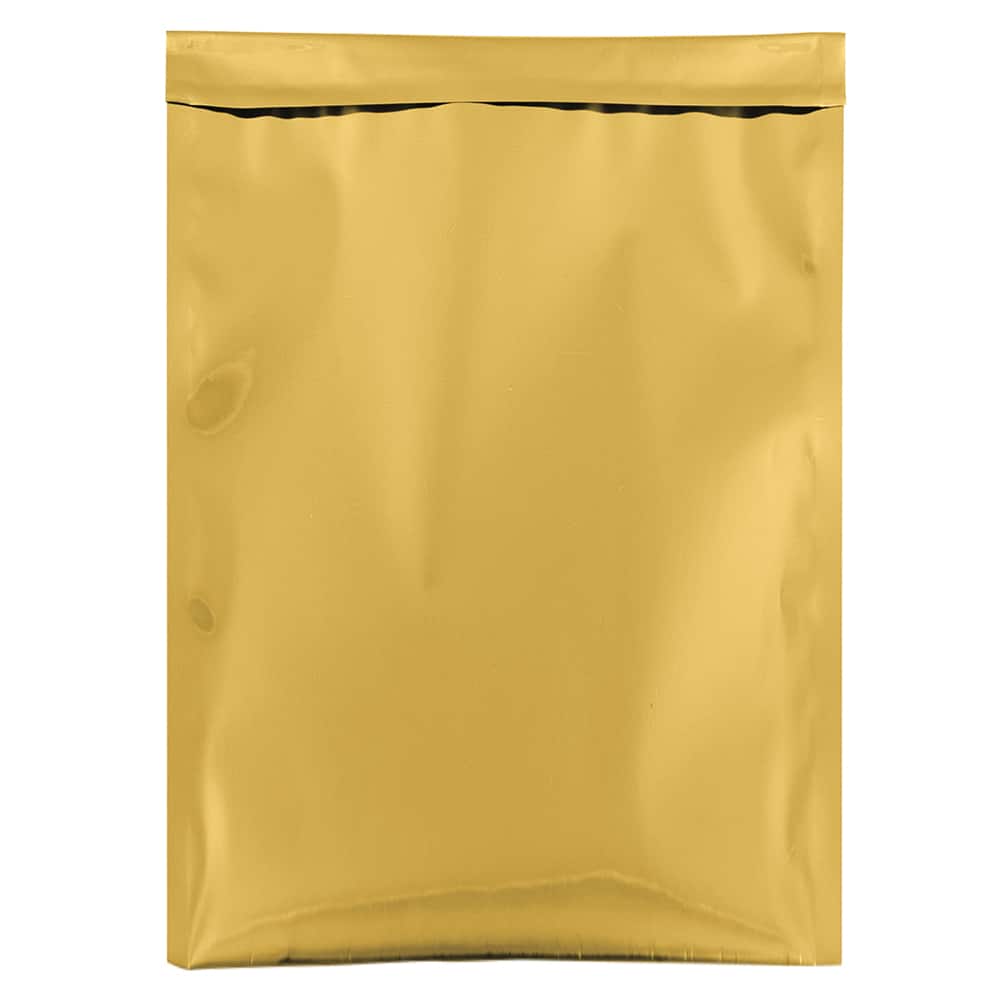 JAM Paper 12" x 18" Gold Foil Open End Envelopes with Self Adhesive Closure, 25ct.