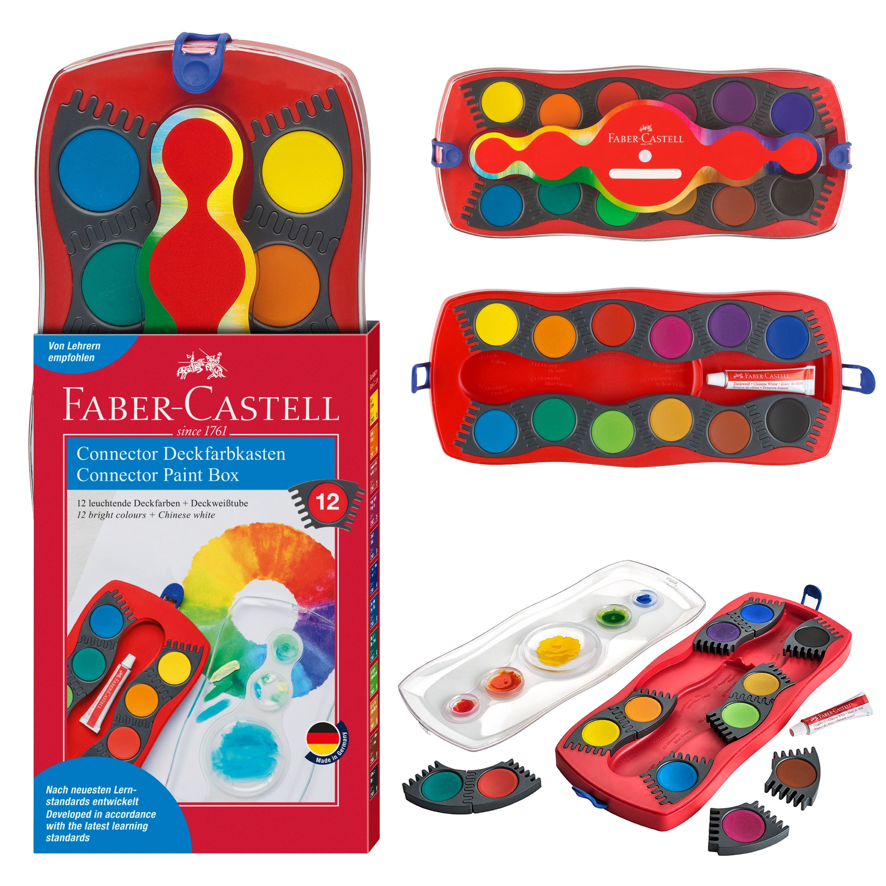Faber-Castell 12 Color Connector Paint Box Set