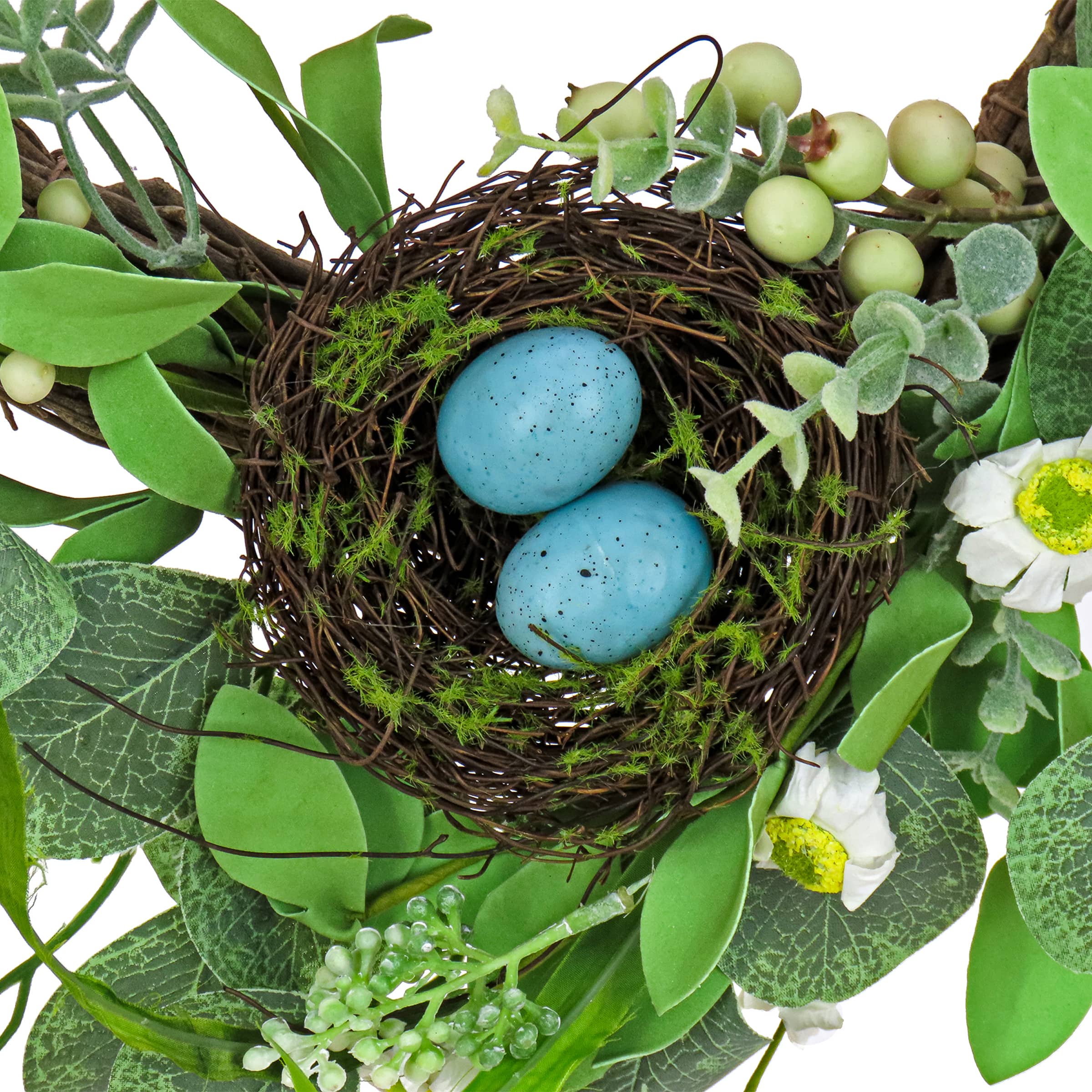 20'' Daisies and Berries Wreath