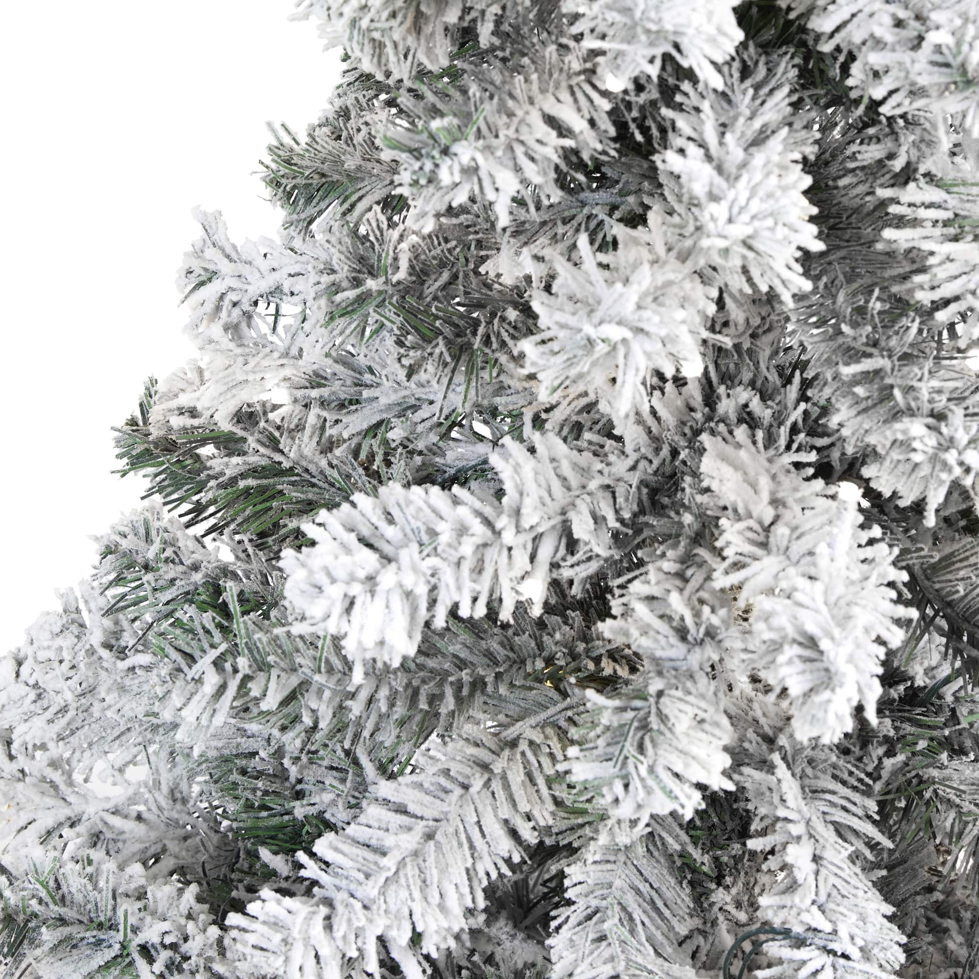 4ft. Unlit Flocked Rock Springs Spruce Artificial Christmas Tree
