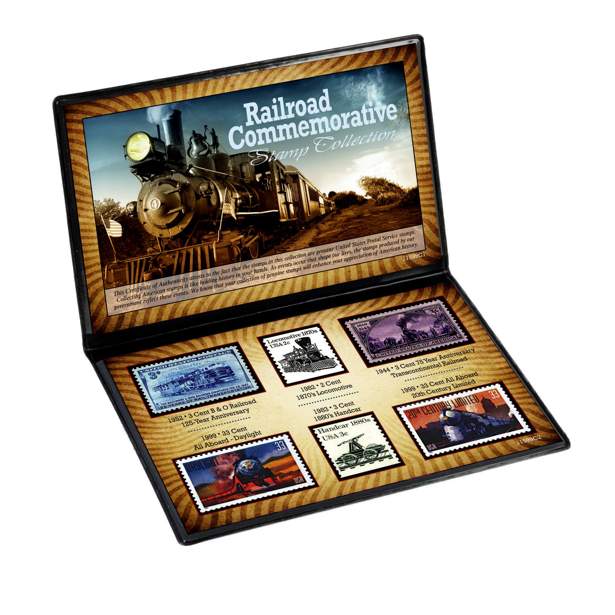 Commemorative Railroad U.S. Stamp Collection