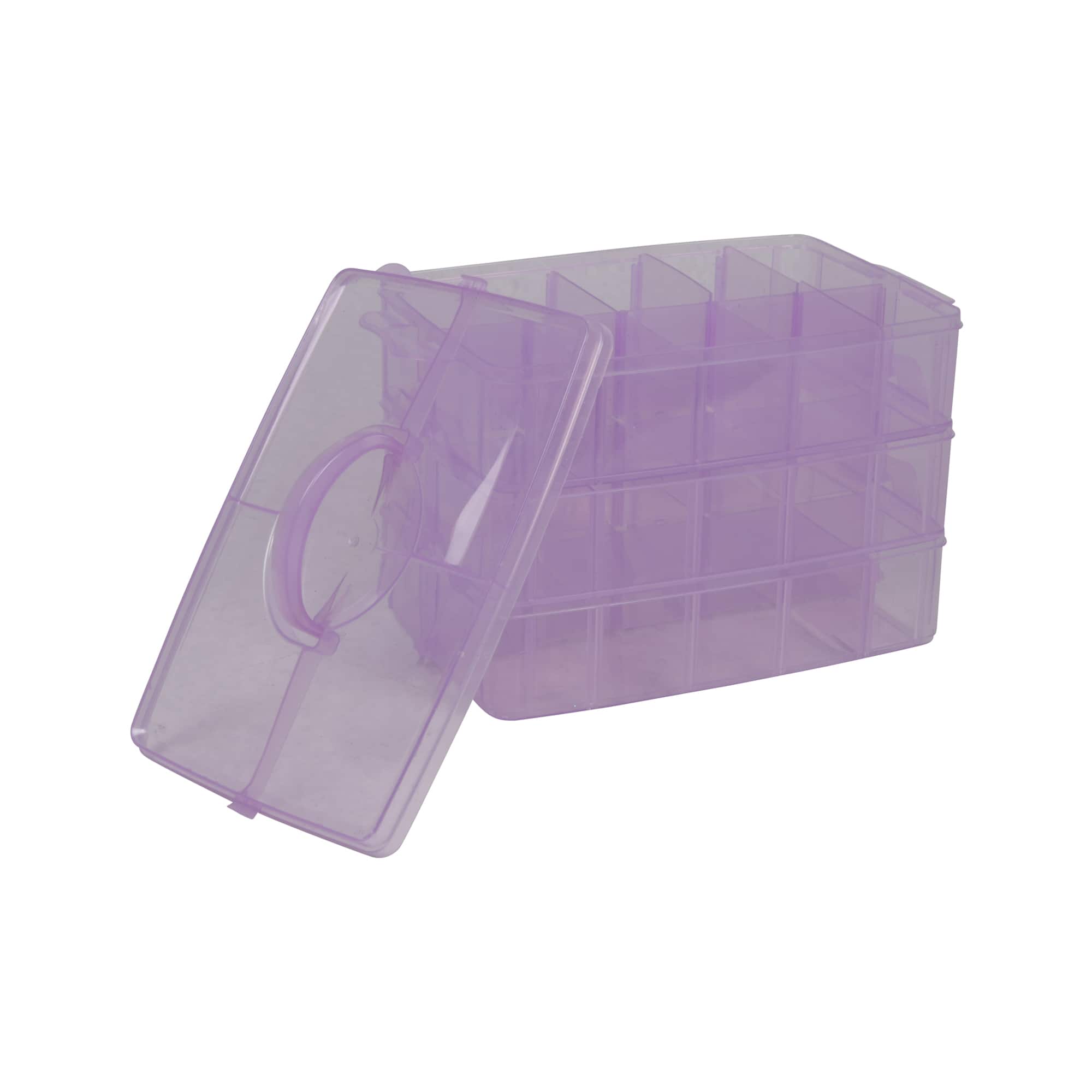 Stackable Storage Container, Clear - 30 Compartments - Everything Mary