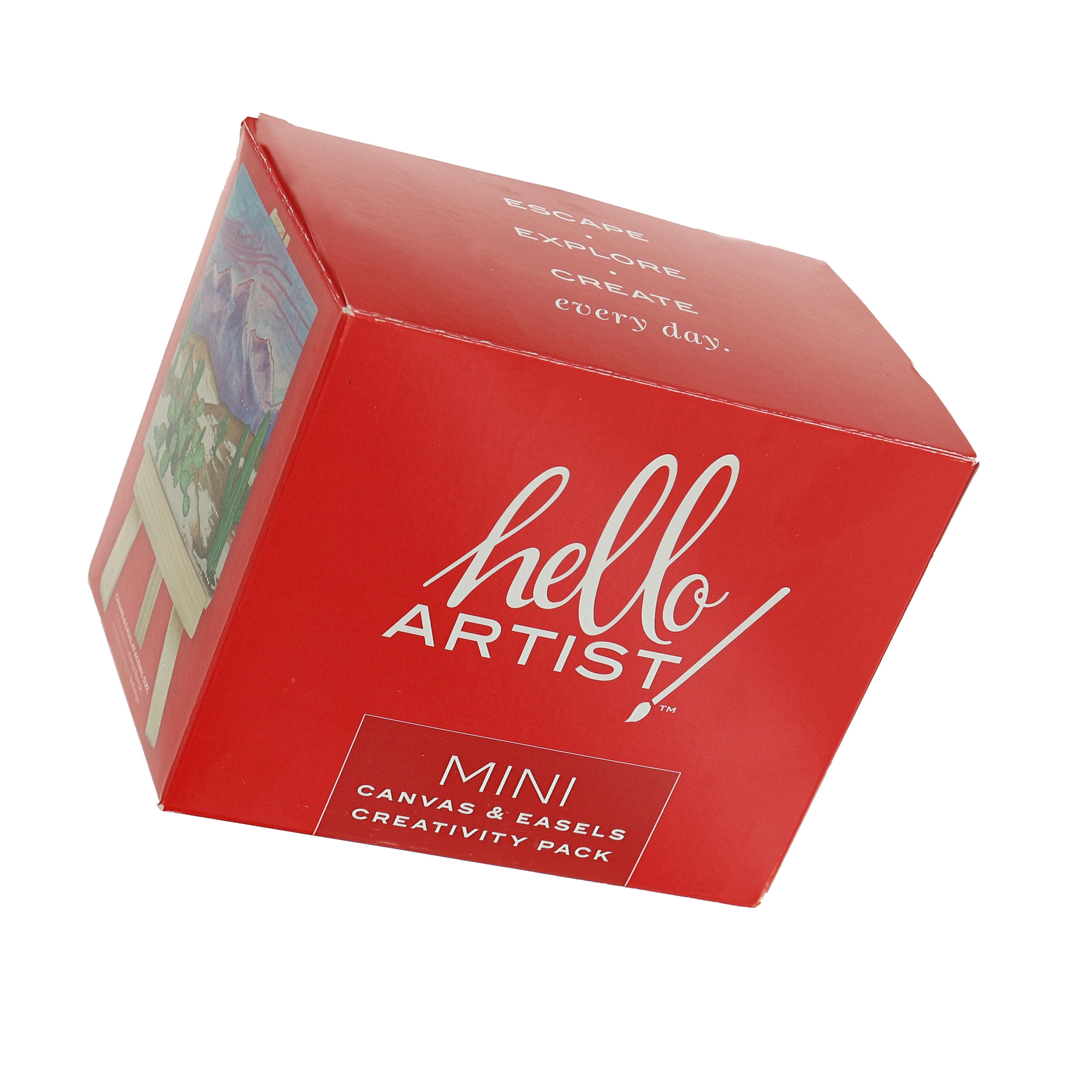 Hello Artist!&#x2122; Mini Canvas with Easel Party Pack