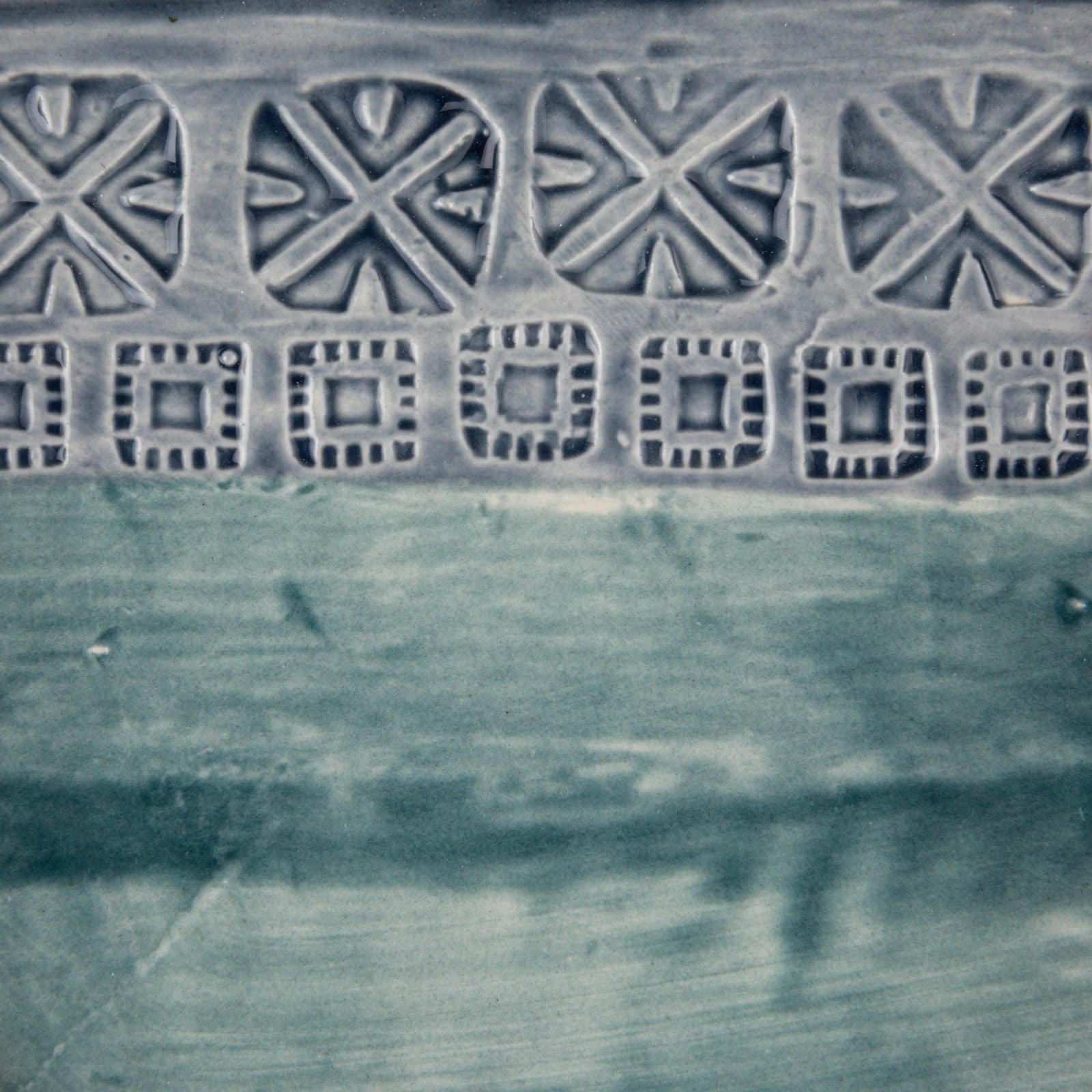 Hello Honey® 7.5" Blue Coastal Stoneware Napkin Holder