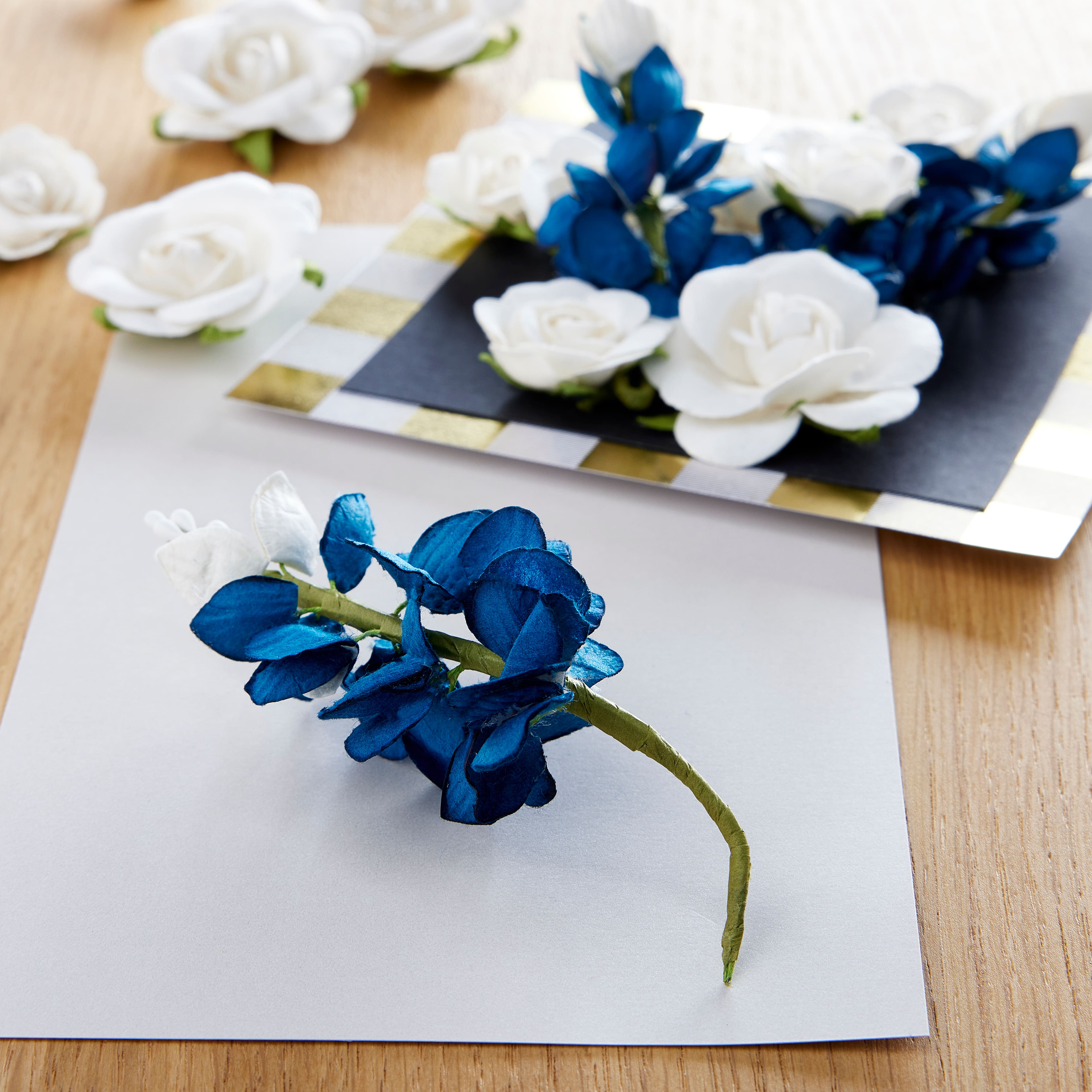 12 Packs: 3 ct. (36 total) Bluebonnet Paper Flowers by Recollections&#x2122;