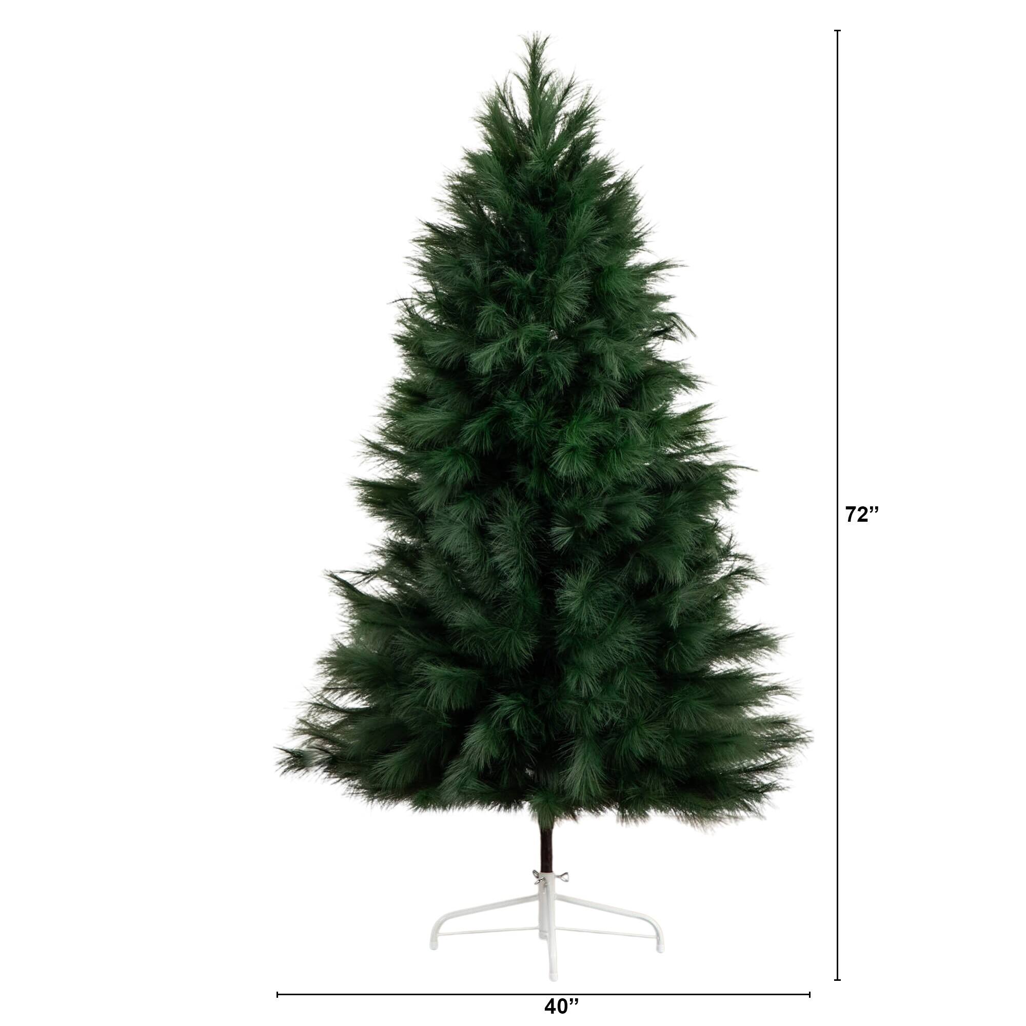6ft. Unlit Green Pampas Grass Artificial Christmas Tree