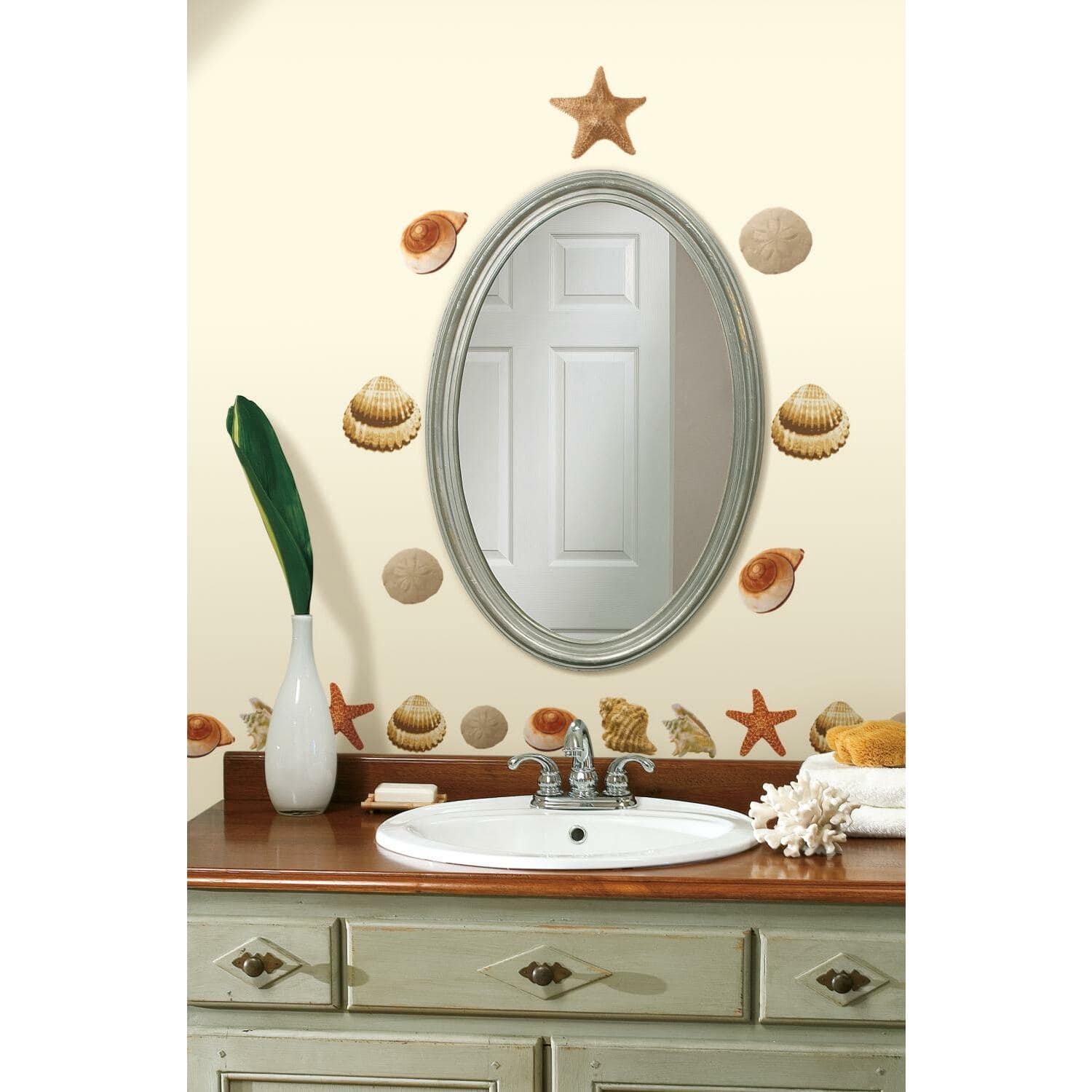 RoomMates Sea Shells Peel &#x26; Stick Wall Decals