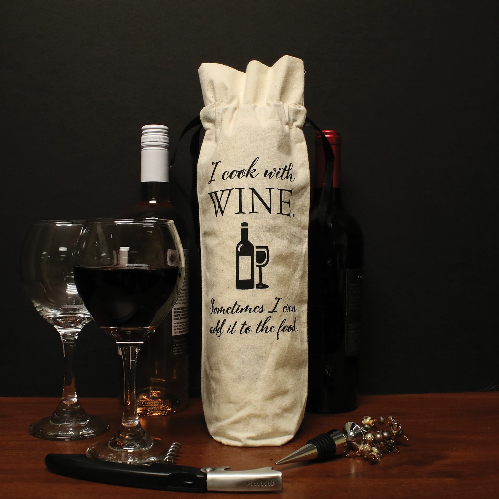 Personality Case&#x2122; Cooking Canvas Wine Bag