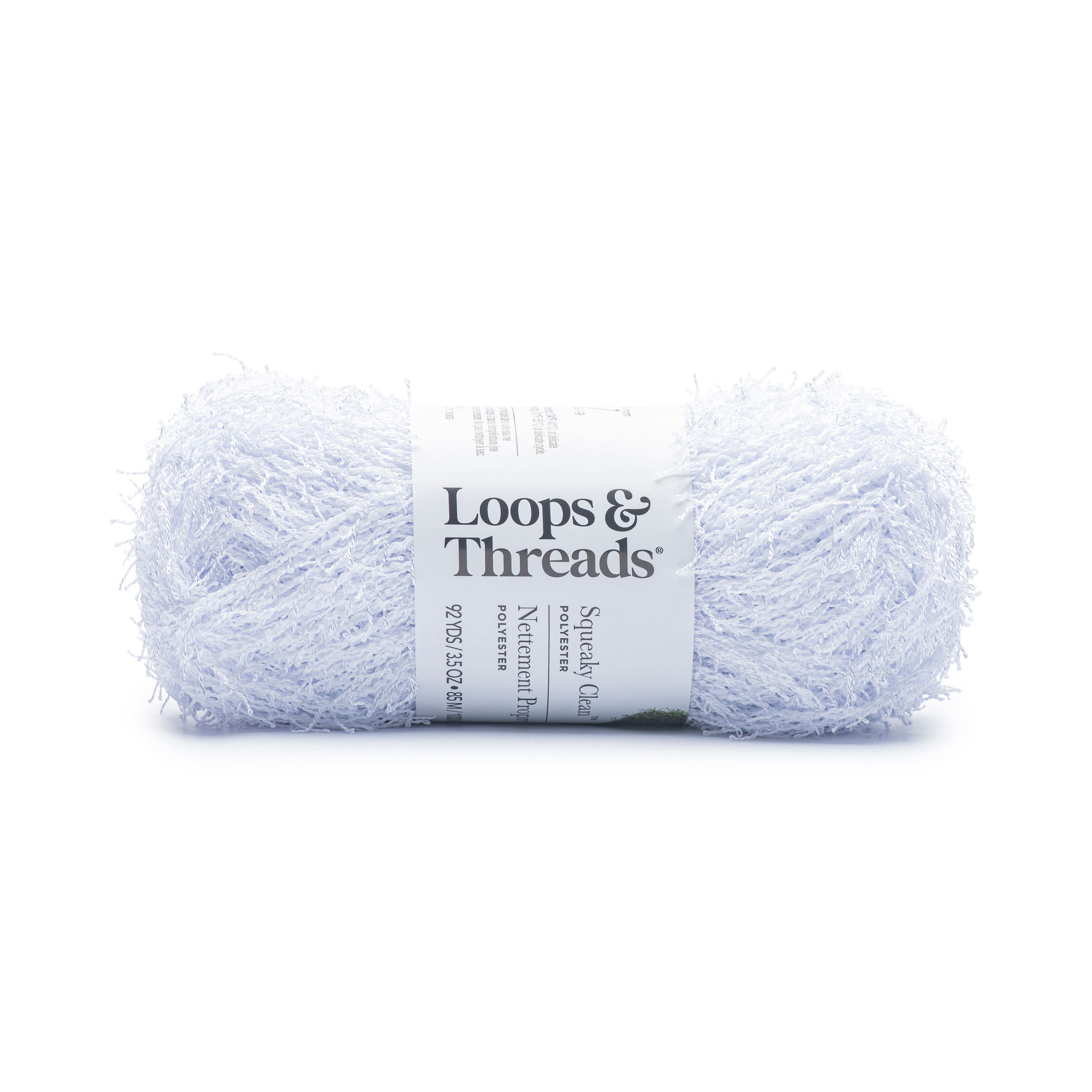 15 Pack: Squeaky Clean™ Solid Yarn by Loops & Threads®