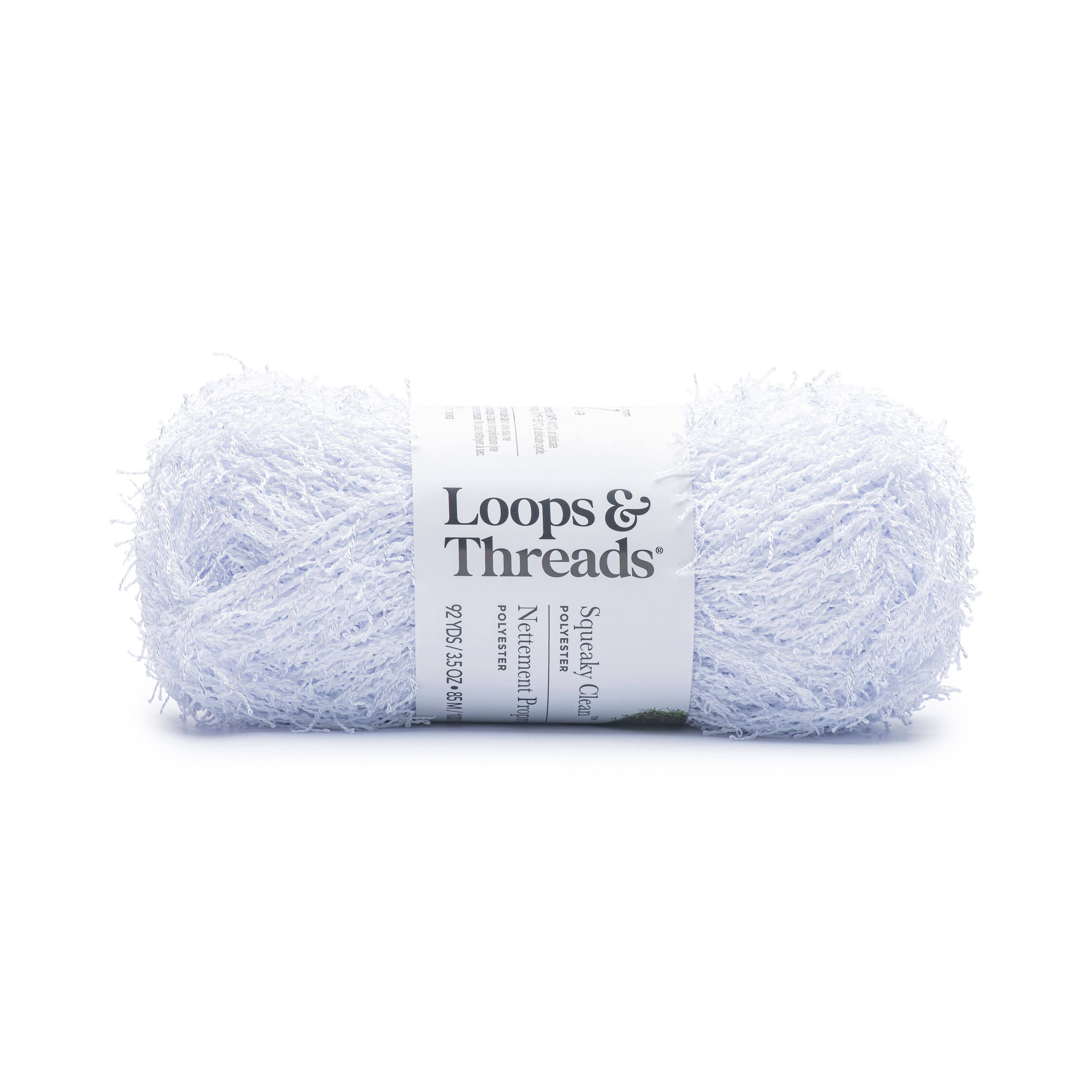 15 Pack: Squeaky Clean&#x2122; Solid Yarn by Loops &#x26; Threads&#xAE;