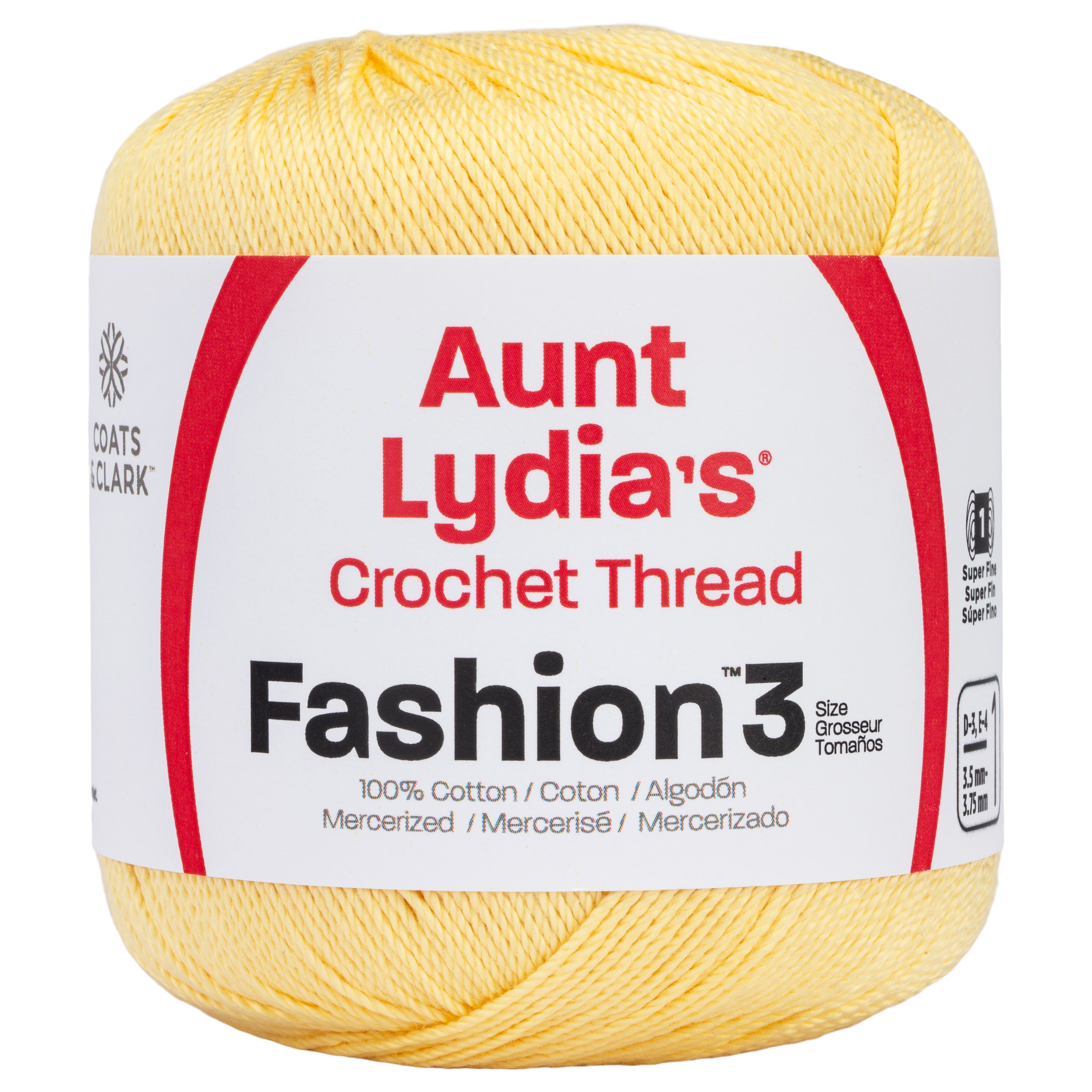 ハンドメイド　Y ourelia Aunt Lydia's® Size 3 Fashion Crochet Cotton Thread | Michaels