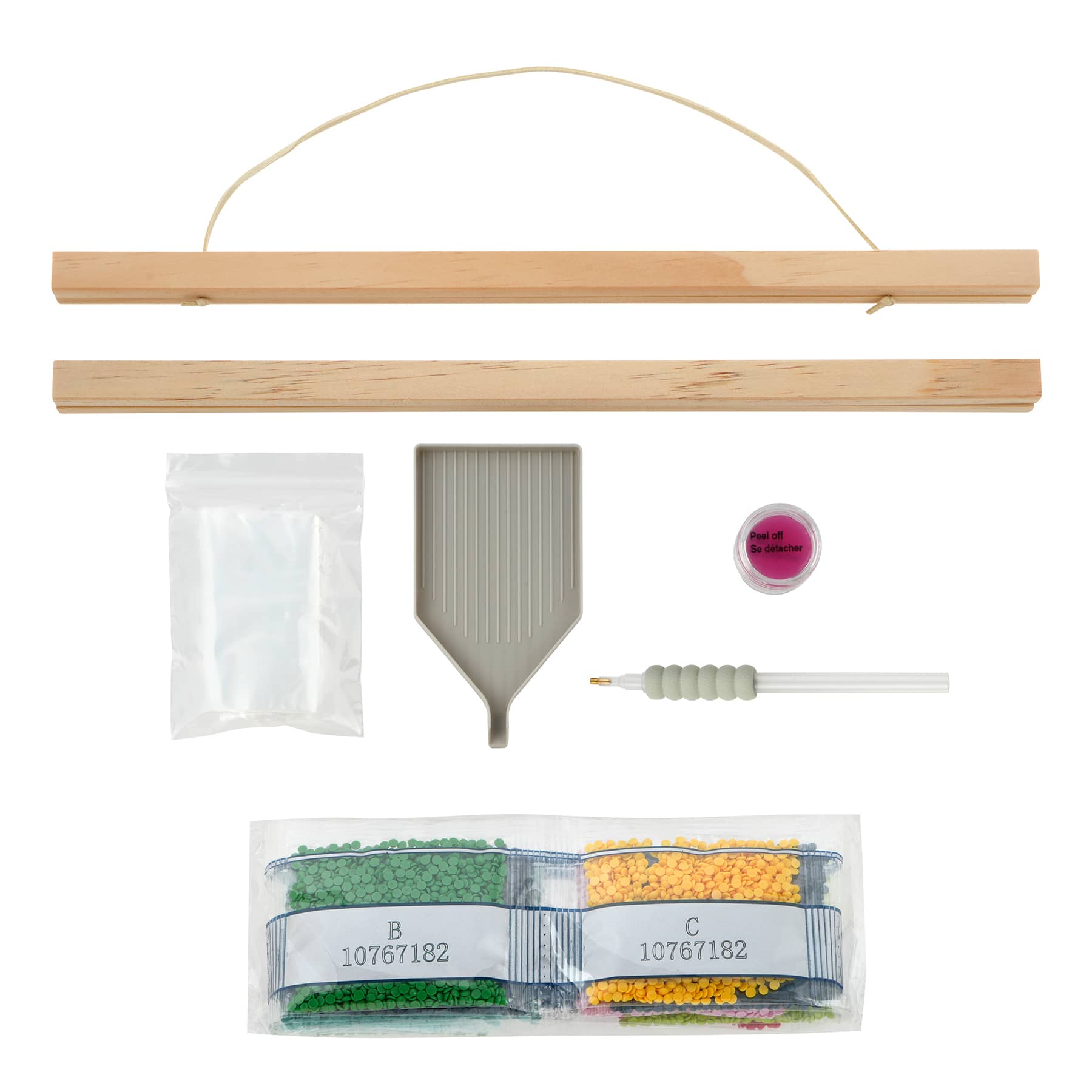Colourful Palm Leaf Diamond Art Kit with Frame by Make Market&#xAE;