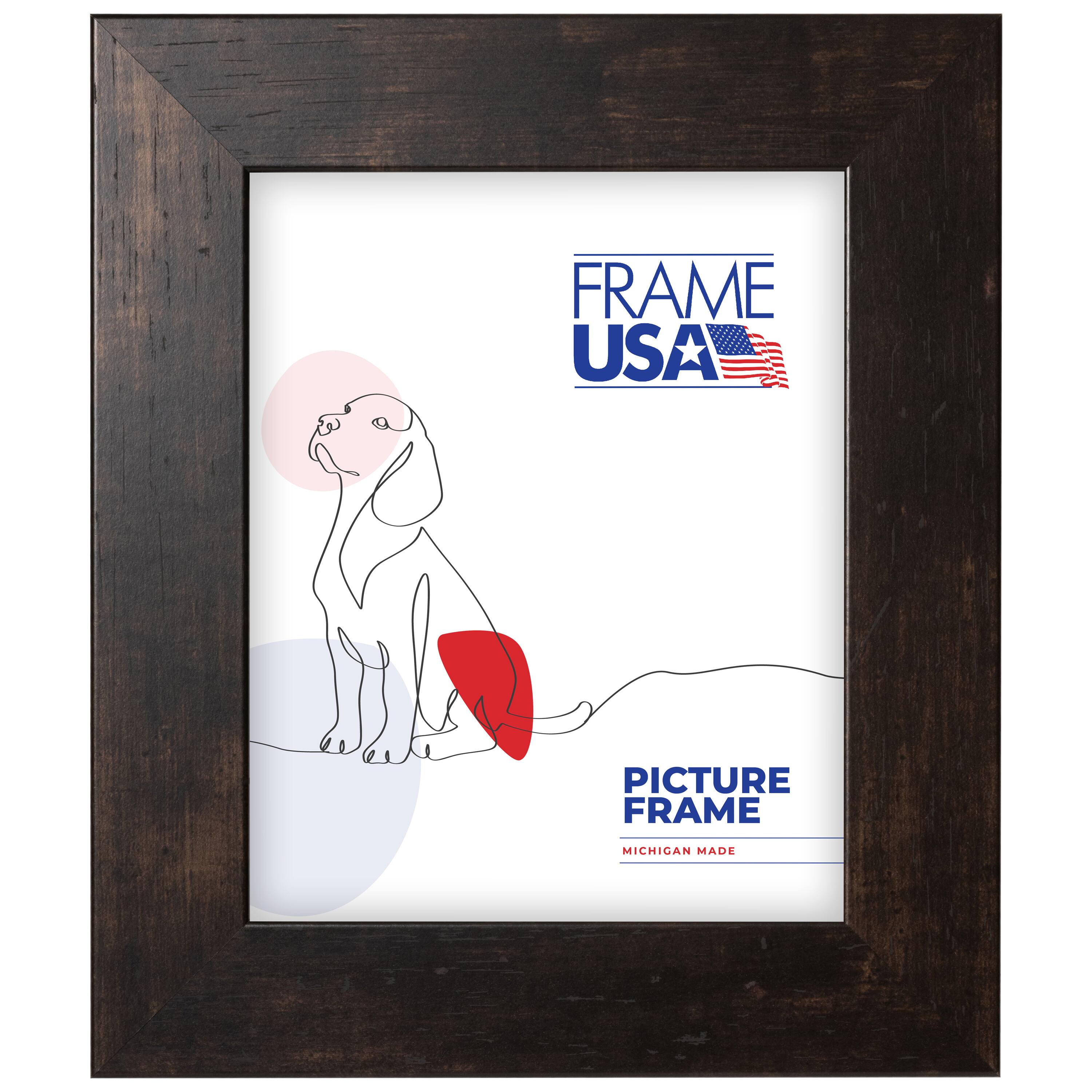 Frame USA Café Wide Espresso Single Image Picture Frame