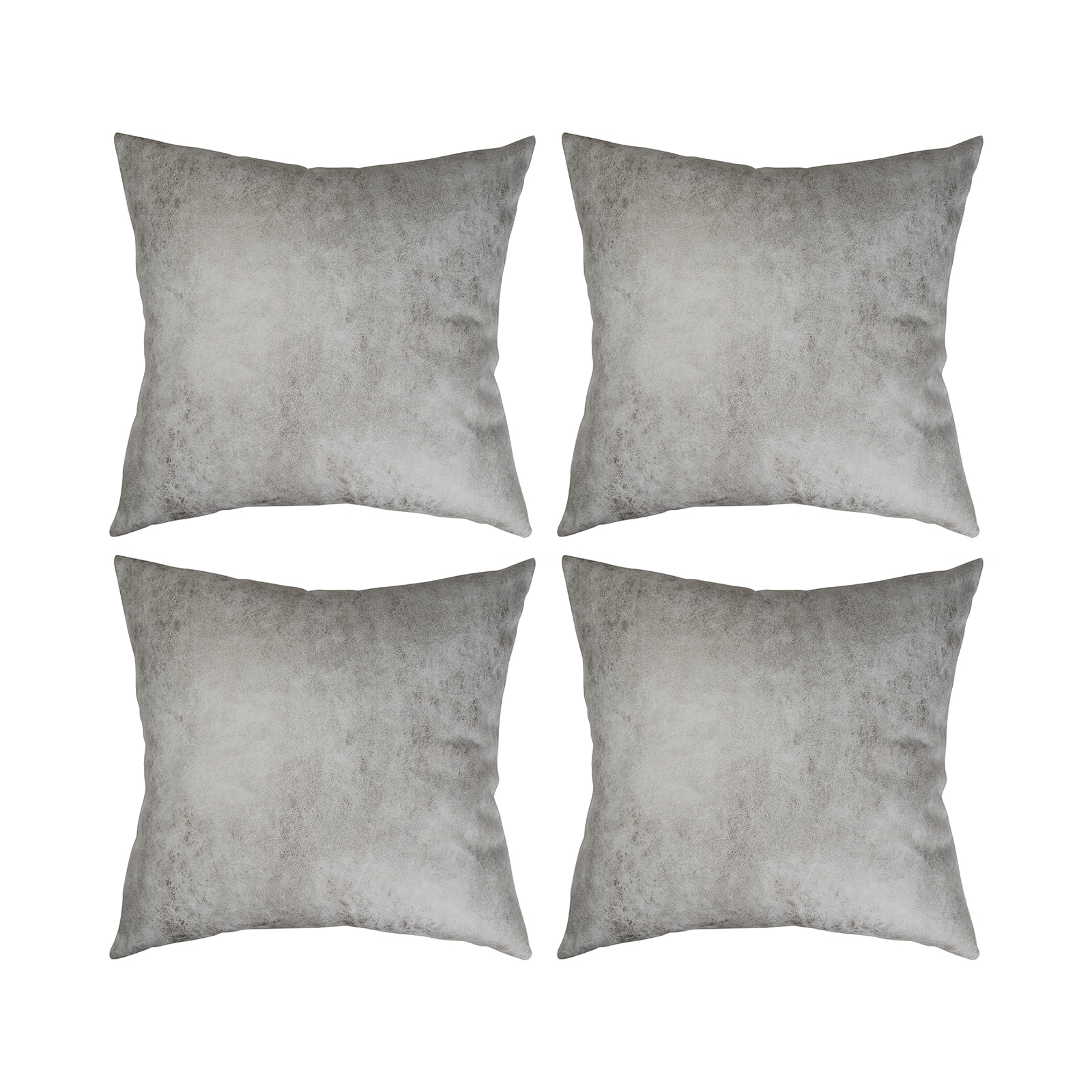 Craft Express Grey Sublimation Leathaire Pillow Covers, 4ct.