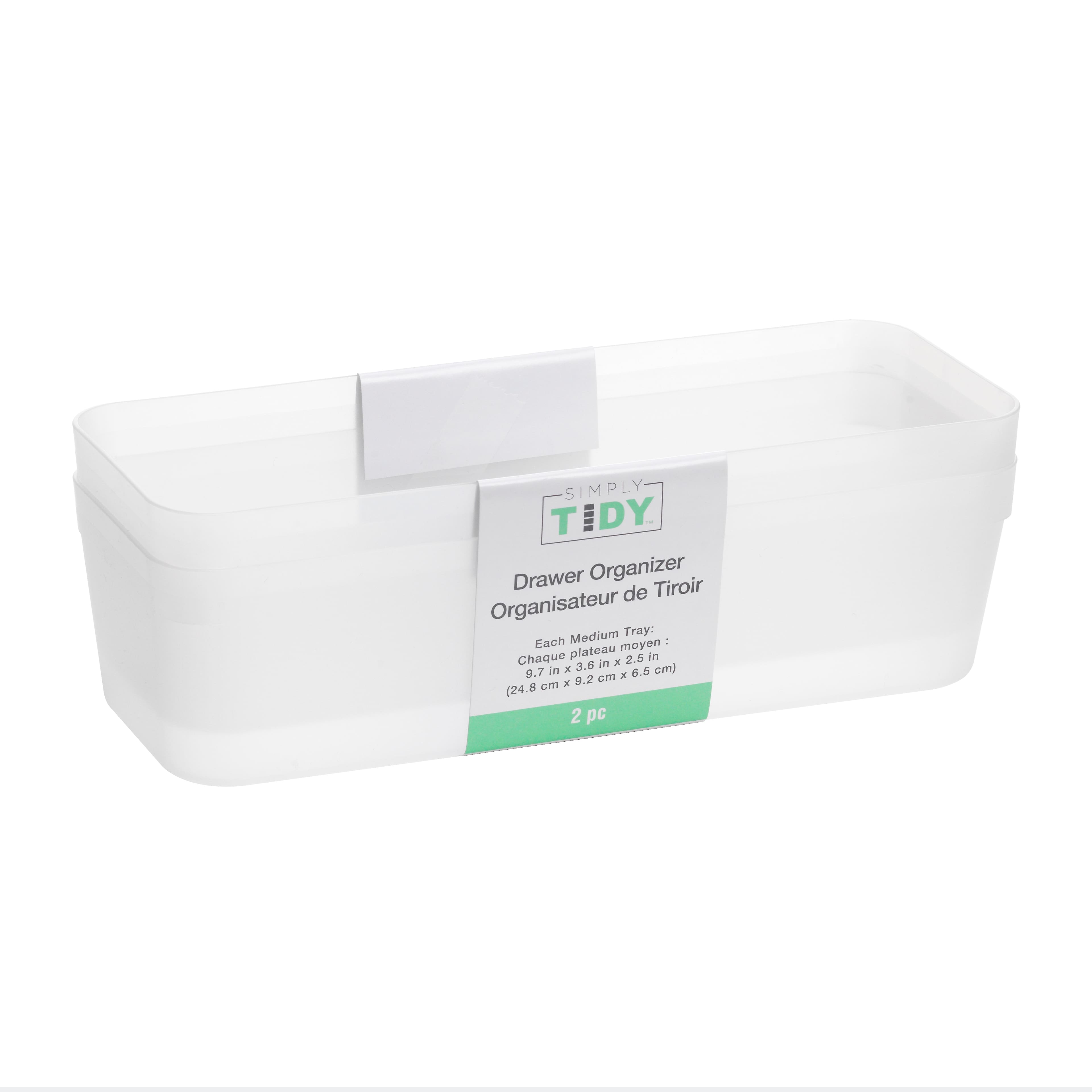 24 Packs: 2 ct. (48 total) Medium Drawer Trays by Simply Tidy&#x2122;