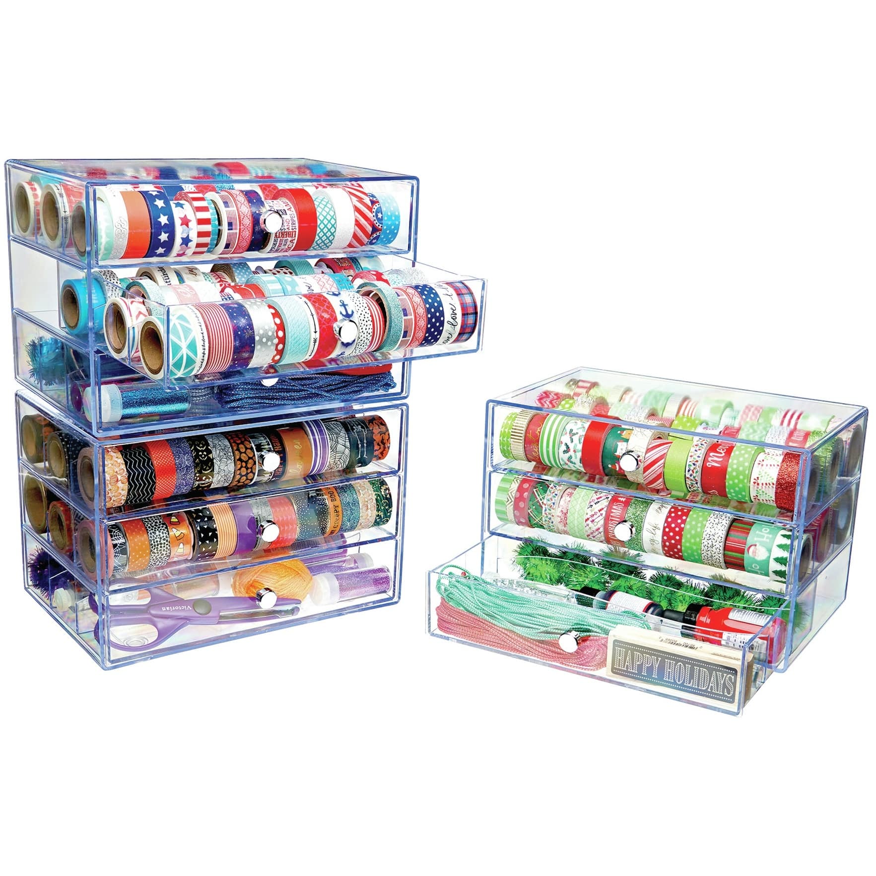 Deflecto&#xAE; Clear Washi Tape Storage Cube
