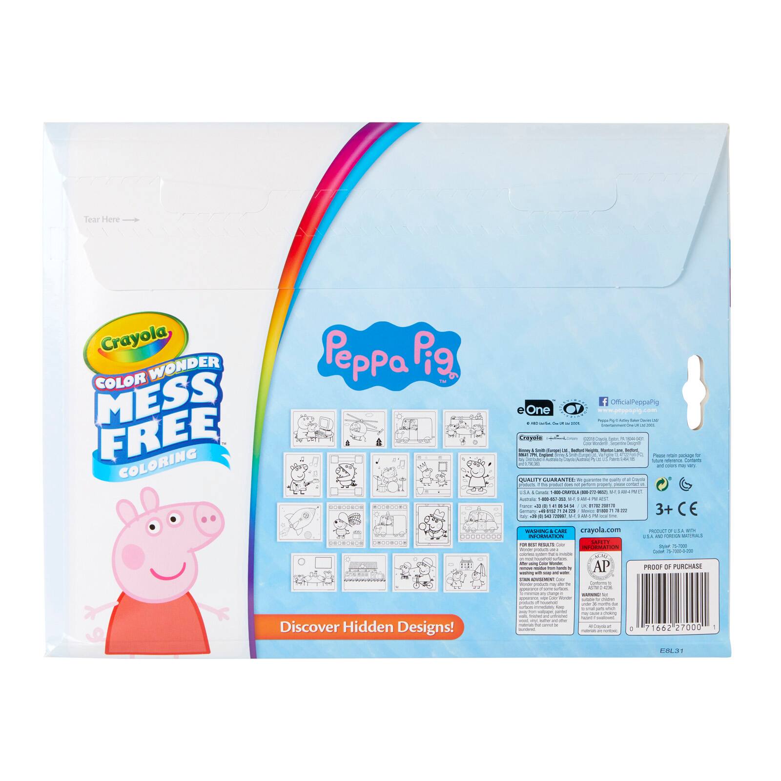 Crayola Peppa Pig Color Wonder Mess Free Coloring Pad & Markers, 2ct.