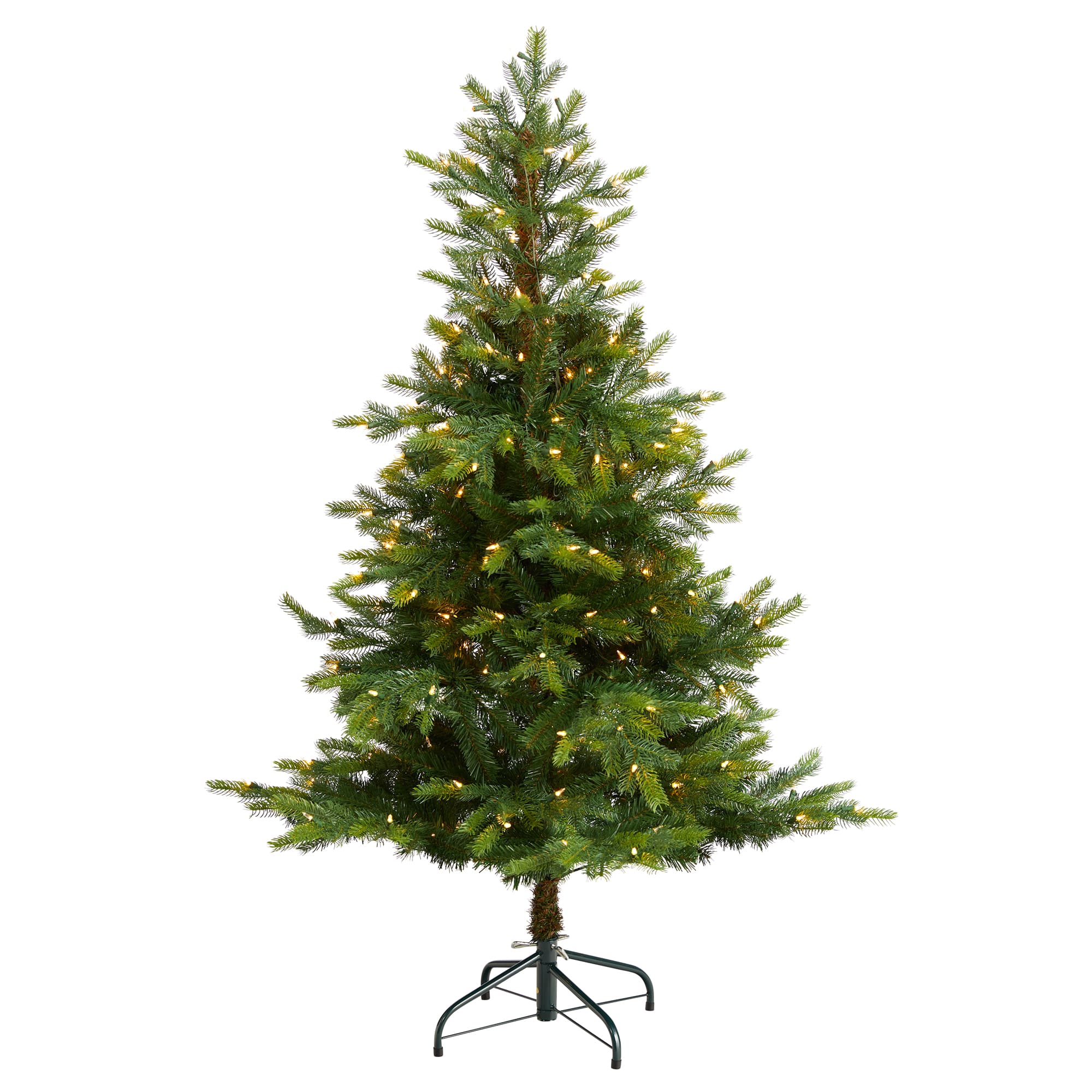 5ft. Pre-Lit North Carolina Spruce Artificial Christmas Tree, Clear LED Lights