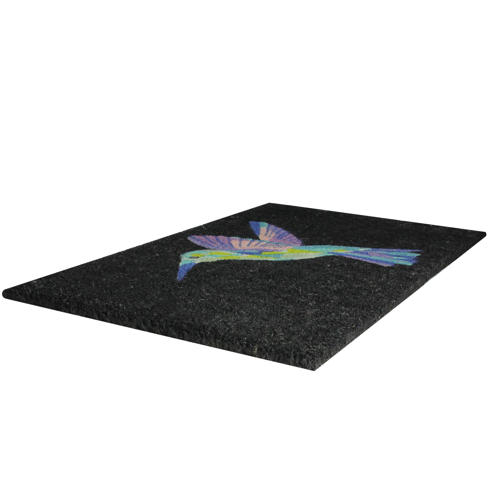 Hummingbird Welcome Coir Doormat