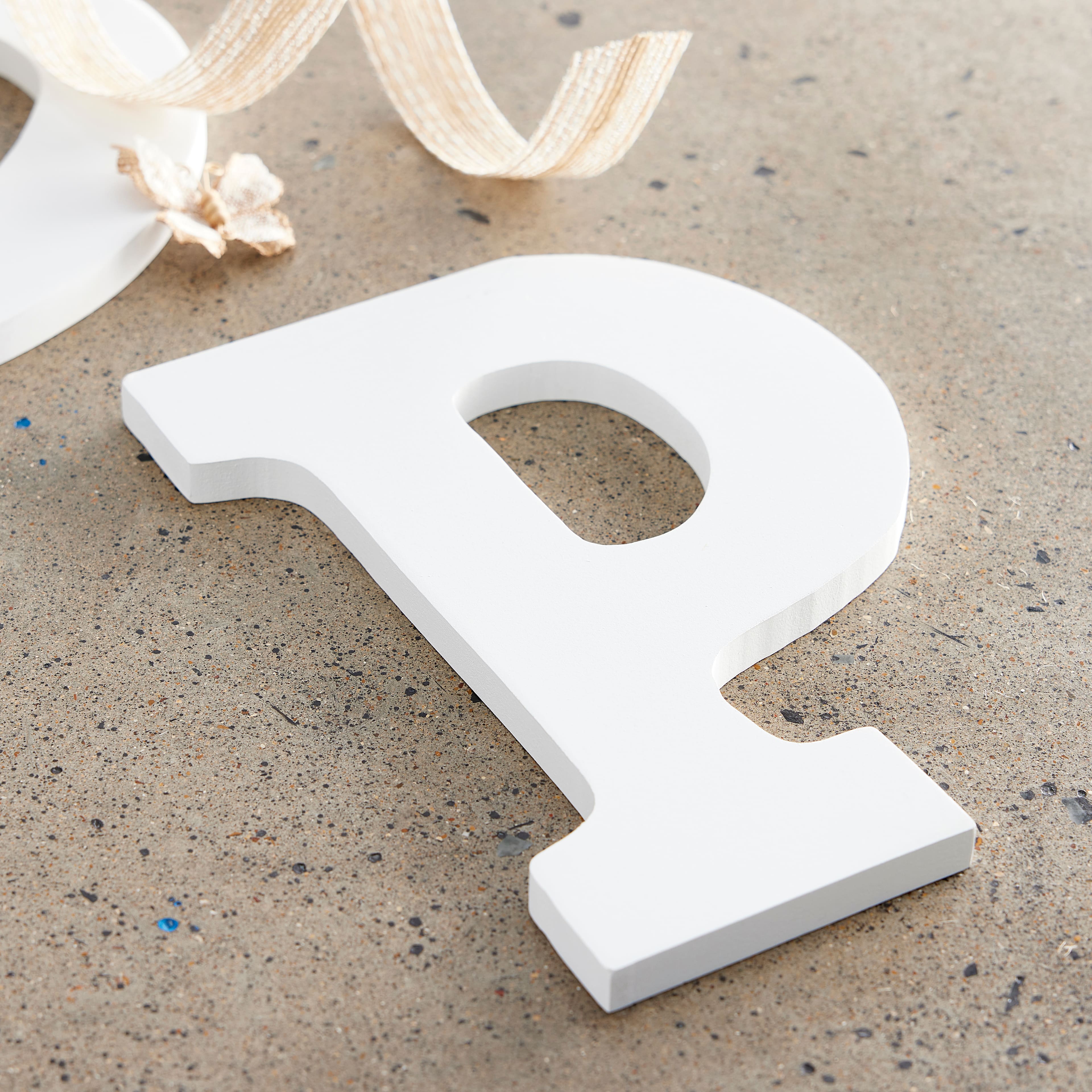 6 Pack: 9&#x22; White MDF Whimsy Letter by Make Market&#xAE;