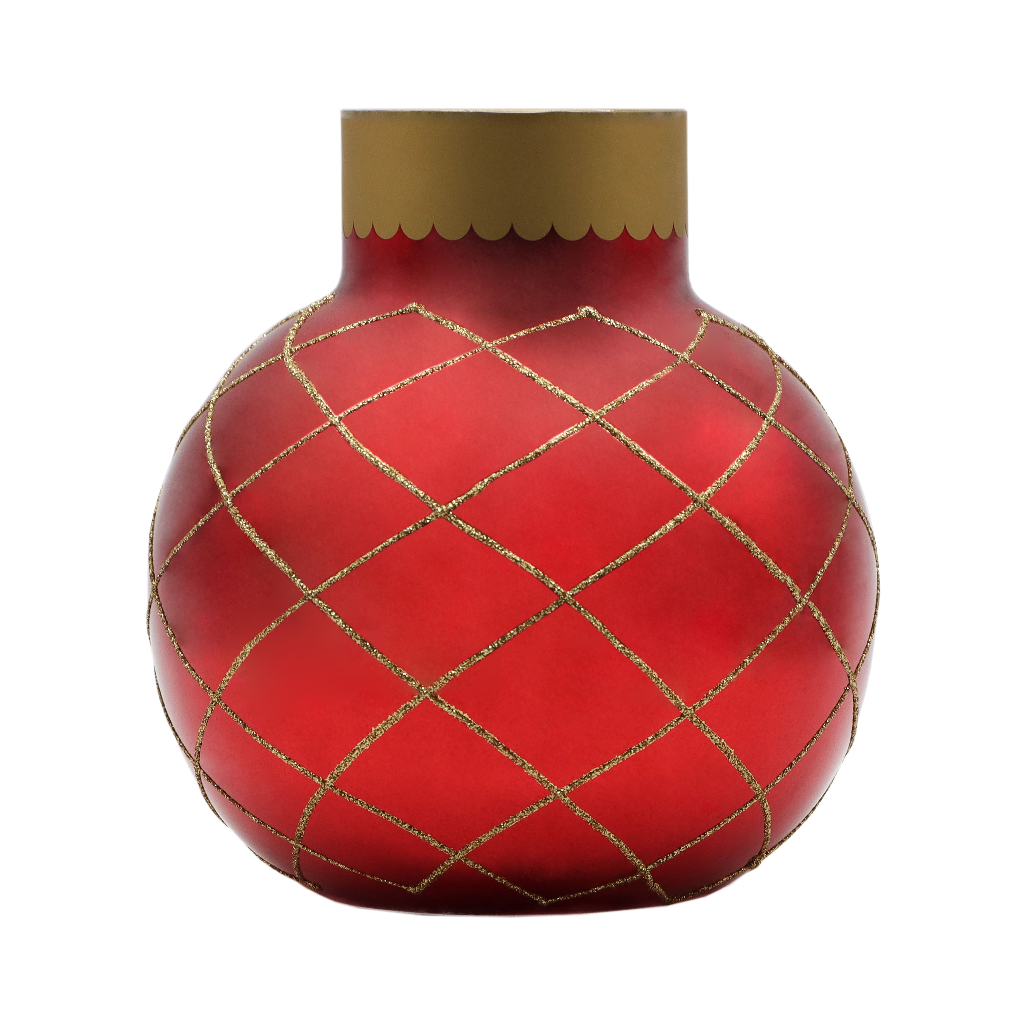 6&#x22; Red Glass Ornament Container by Ashland&#xAE;