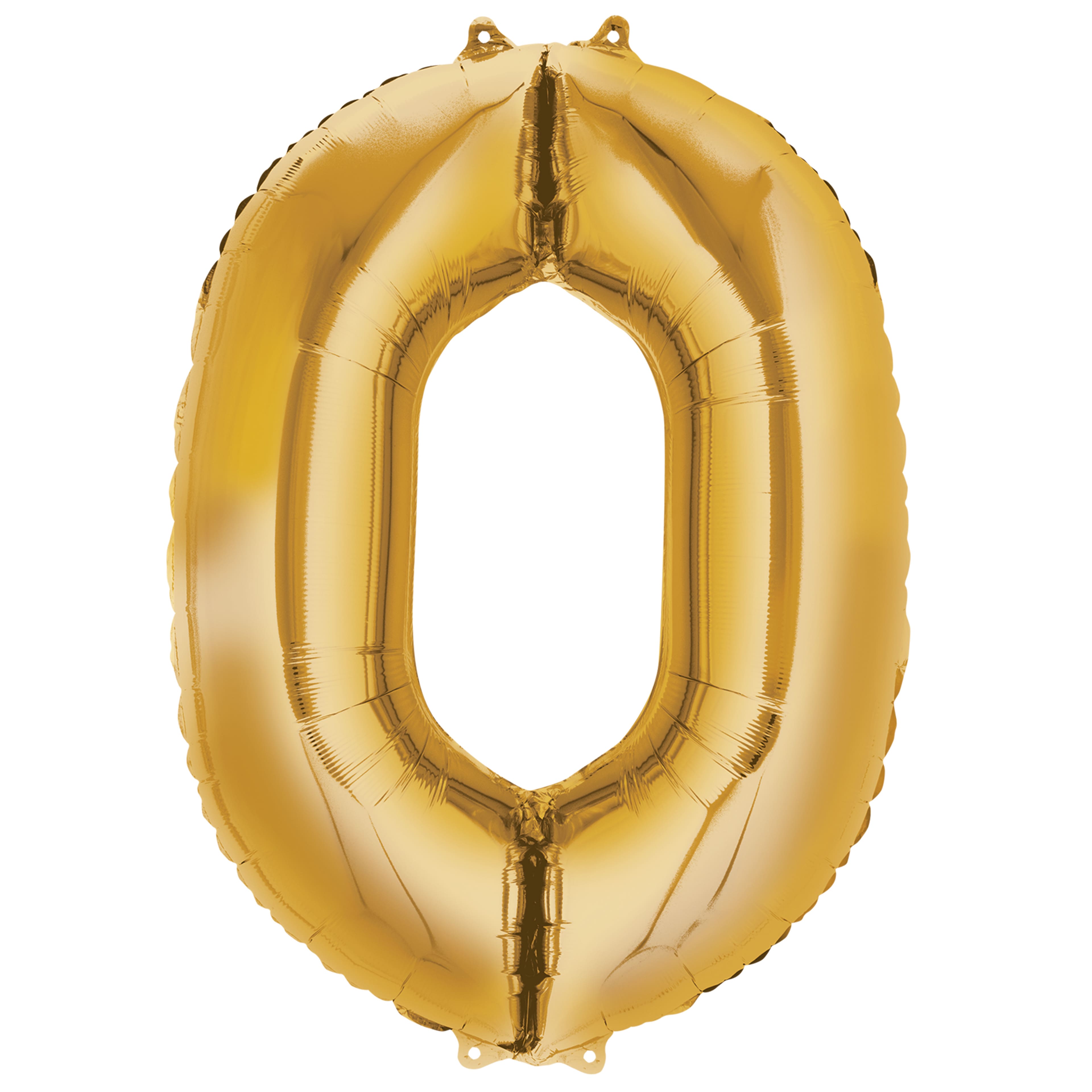 34" Gold Mylar Number Balloon
