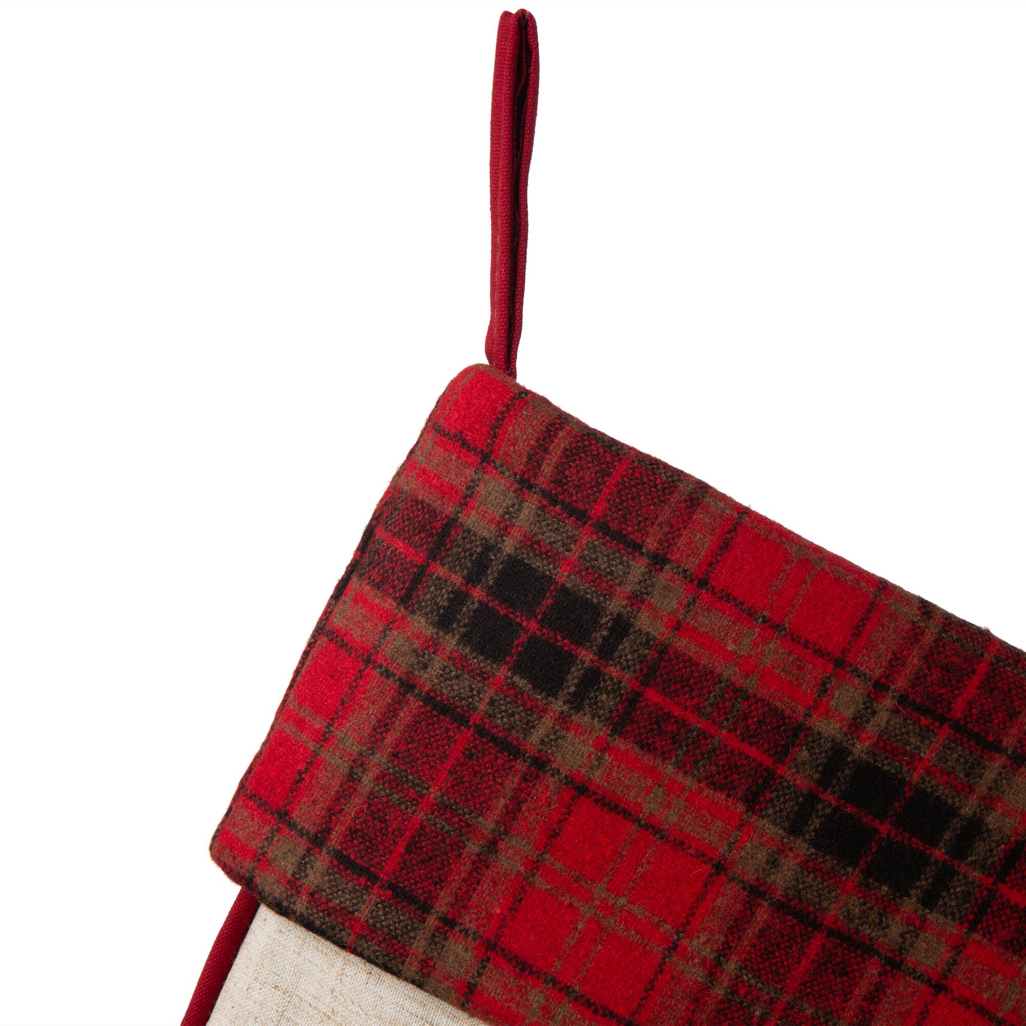 Glitzhome® 21" Merry Christmas Dachshund Stocking, Set Of 2