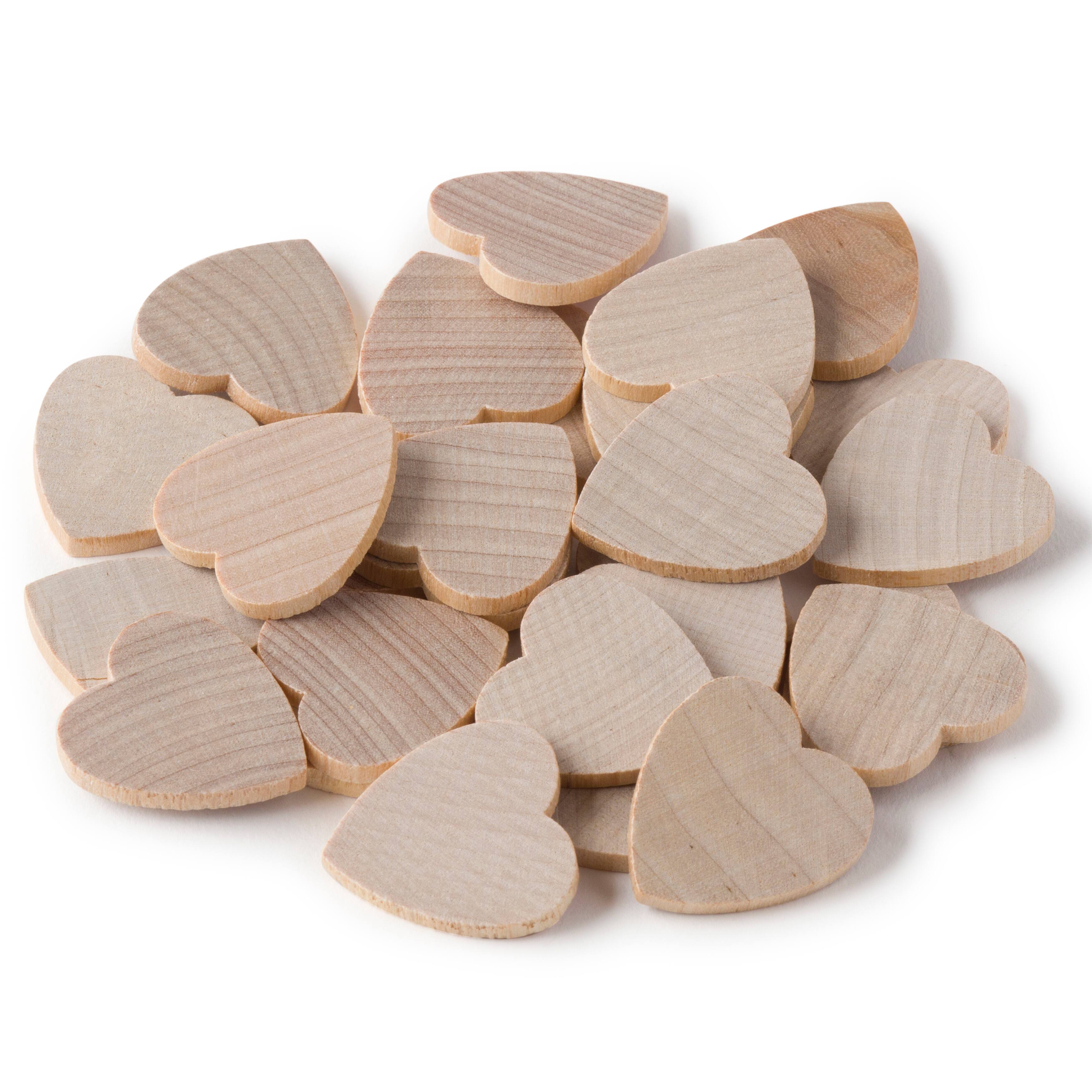 6 Packs: 28 ct. (168 total) Wood Hearts by Make Market®