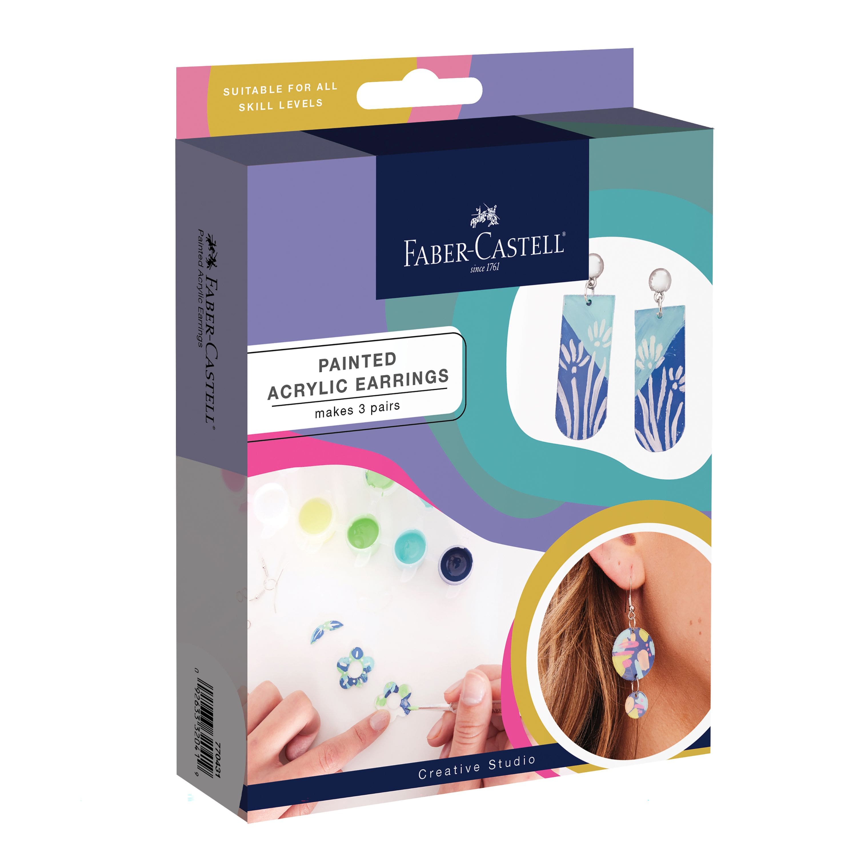 Faber-Castell&#xAE; Painted Acrylic Earrings