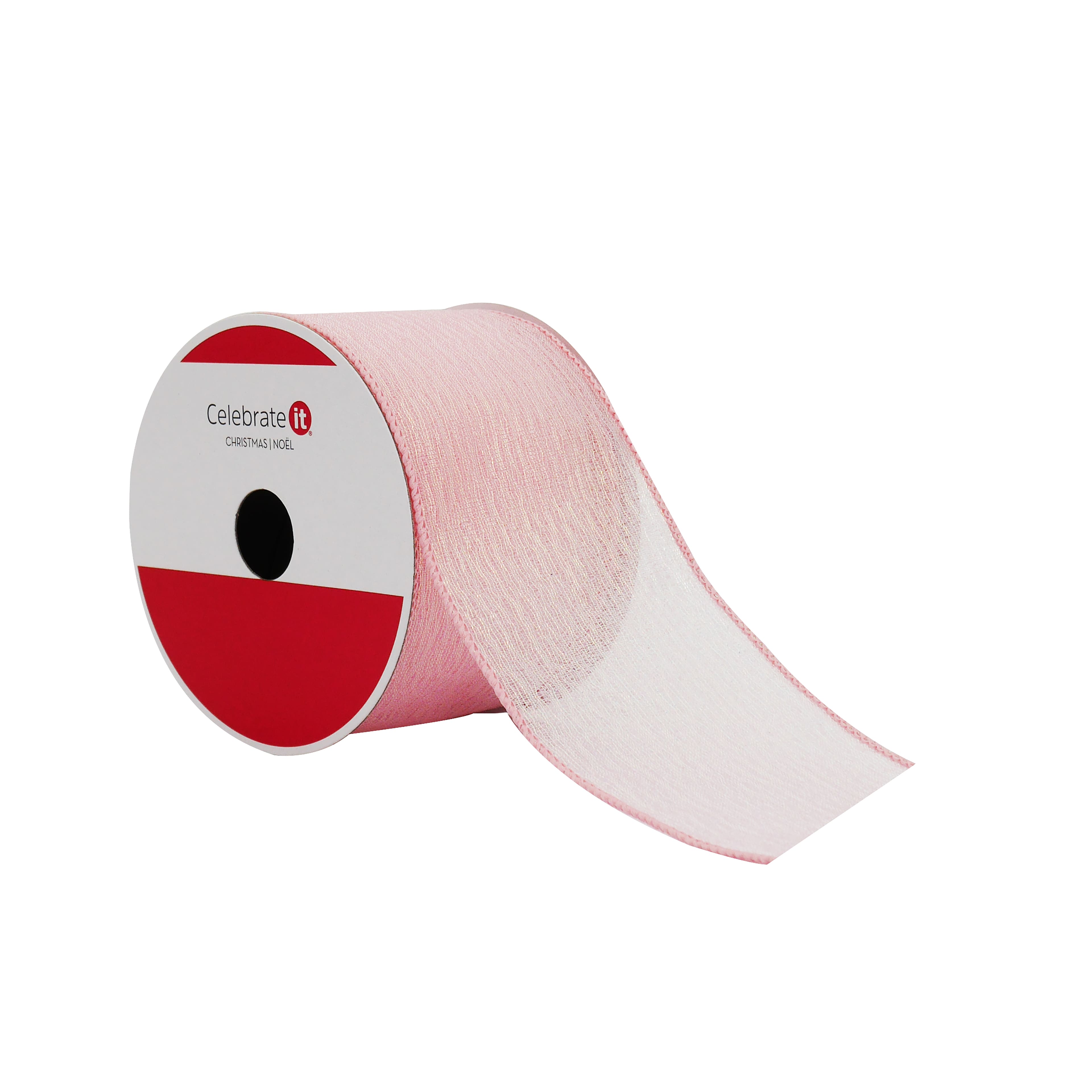 2.5&#x22; x 20ft. Iridescent Pink Wired Shimmer Ribbon by Celebrate It&#xAE;