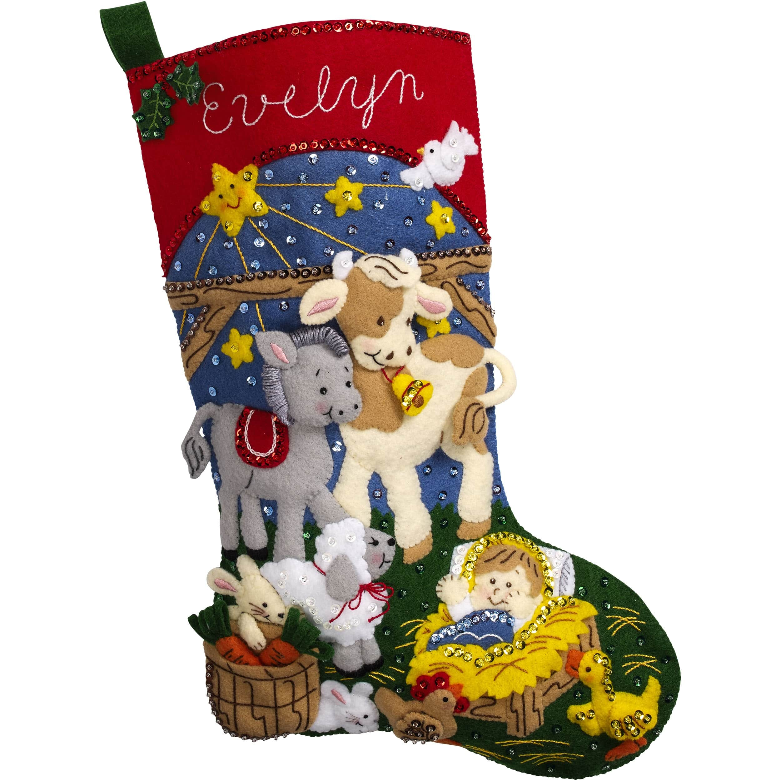 Christmas Stocking Kits - Felt, Needlepoint, Cross Stitch, Crewel, Gem Dots  – Page 3 – Craft and Treasure Cove