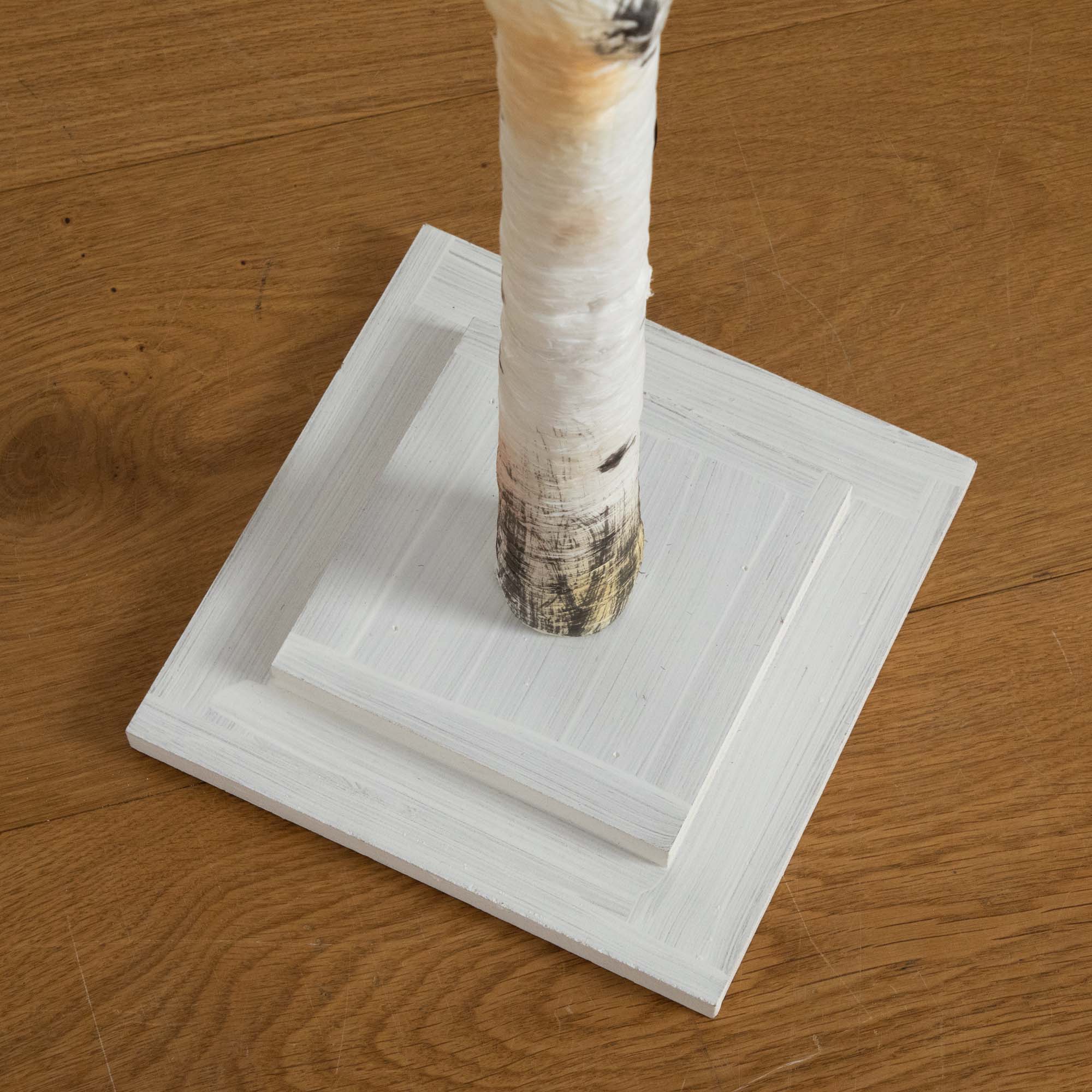 6ft. Pre-Lit White Birch Artificial Christmas Tree, White LED Lights