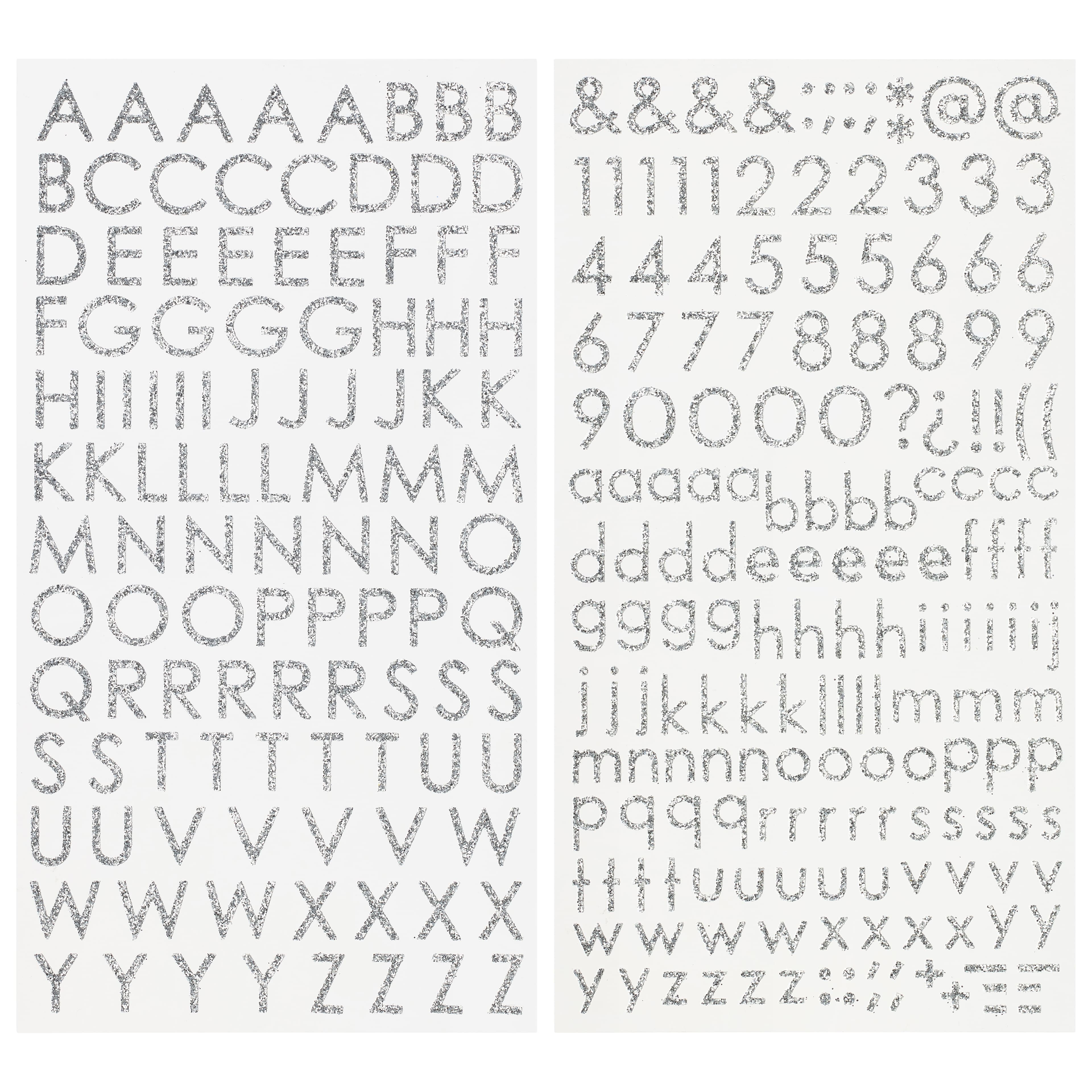 Glitter Block Alphabet Stickers by Recollections™