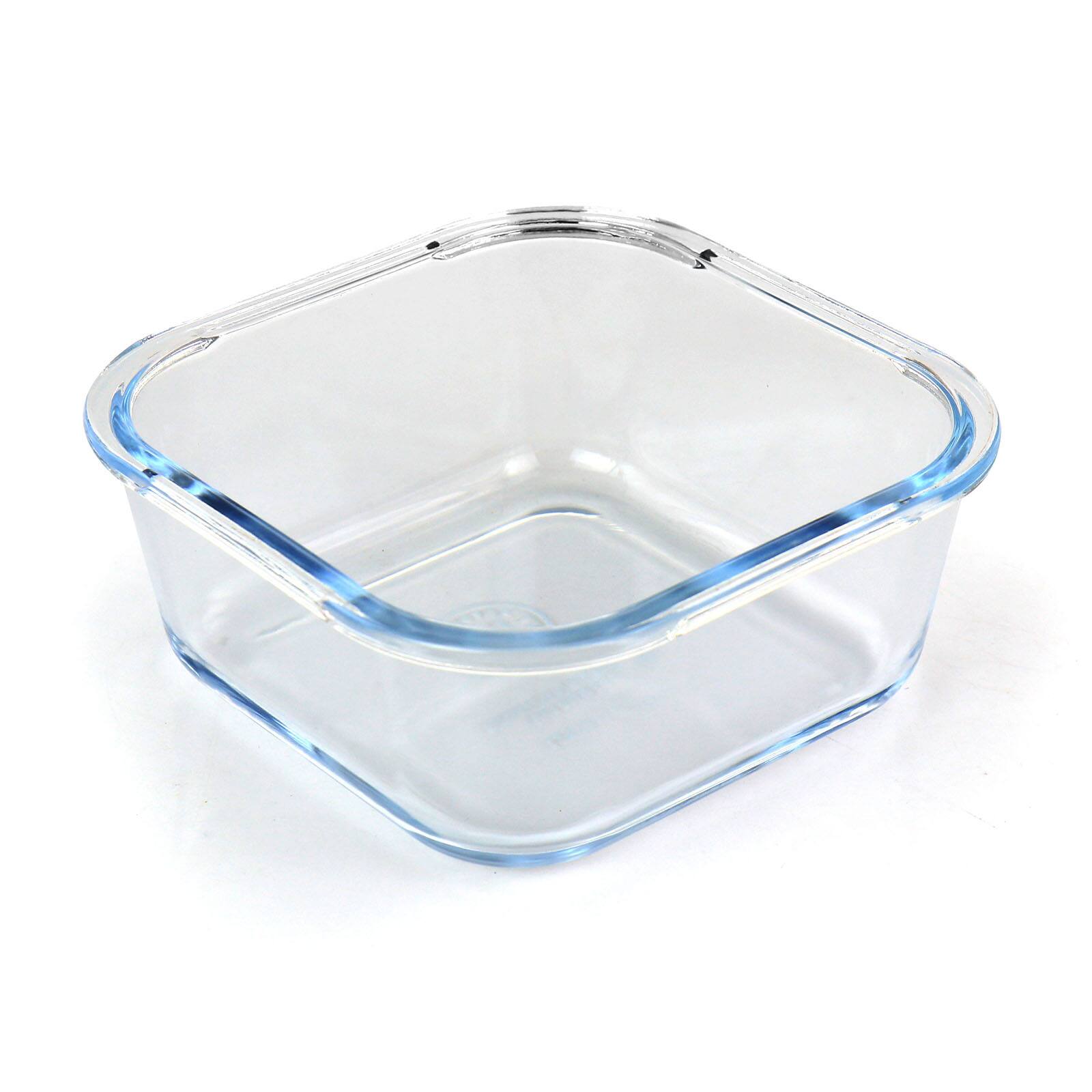 Martha Stewart Square Glass Food Storage Container with Mint Lid