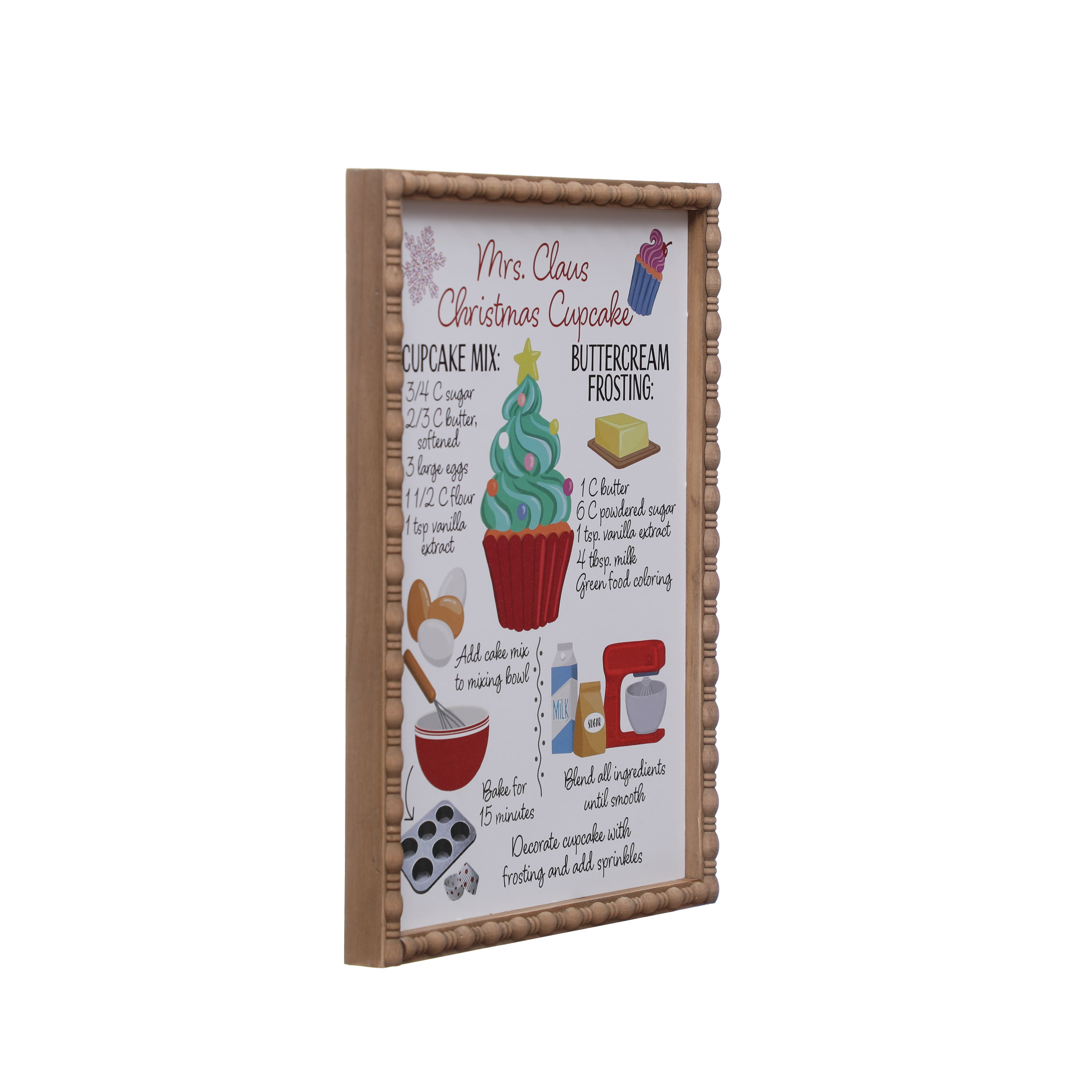 Sprinkle Shop Cupcake Recipes Wood Wall D&#xE9;cor by Ashland&#xAE;