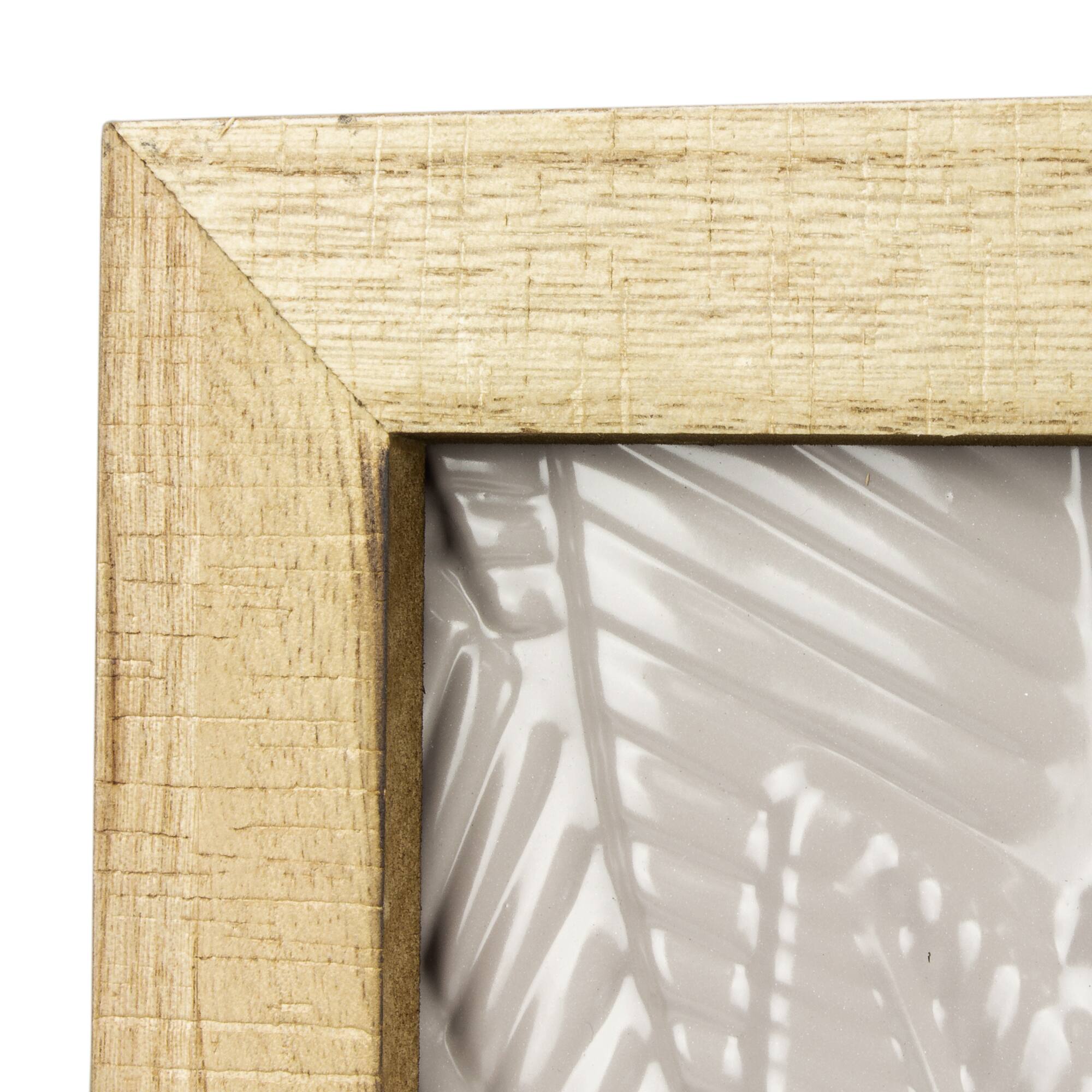 Gray Tropical Leaves Wall Rack