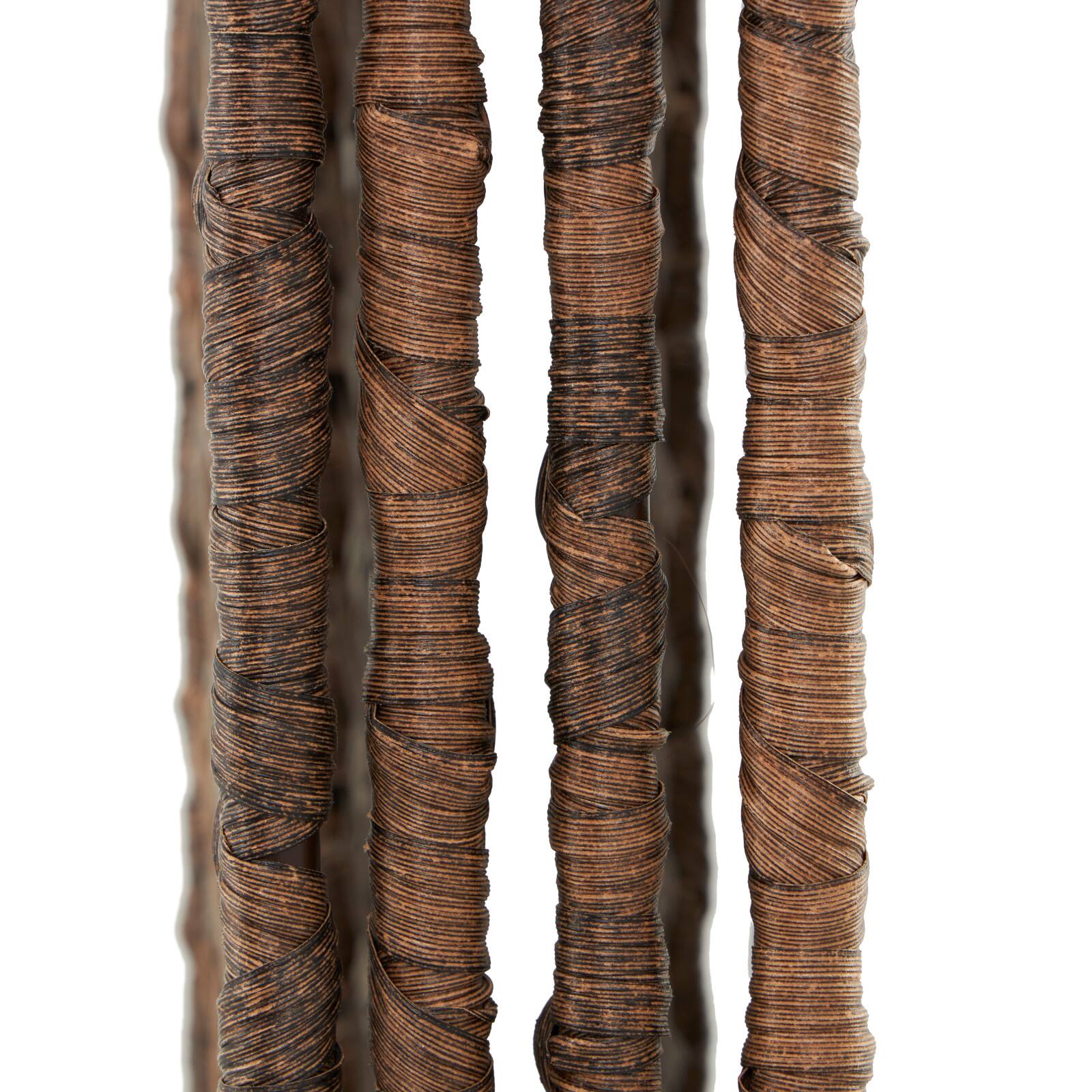 6ft. Copper Metal Geometric Handmade Foldable Freestanding Woven Room Divider Screen