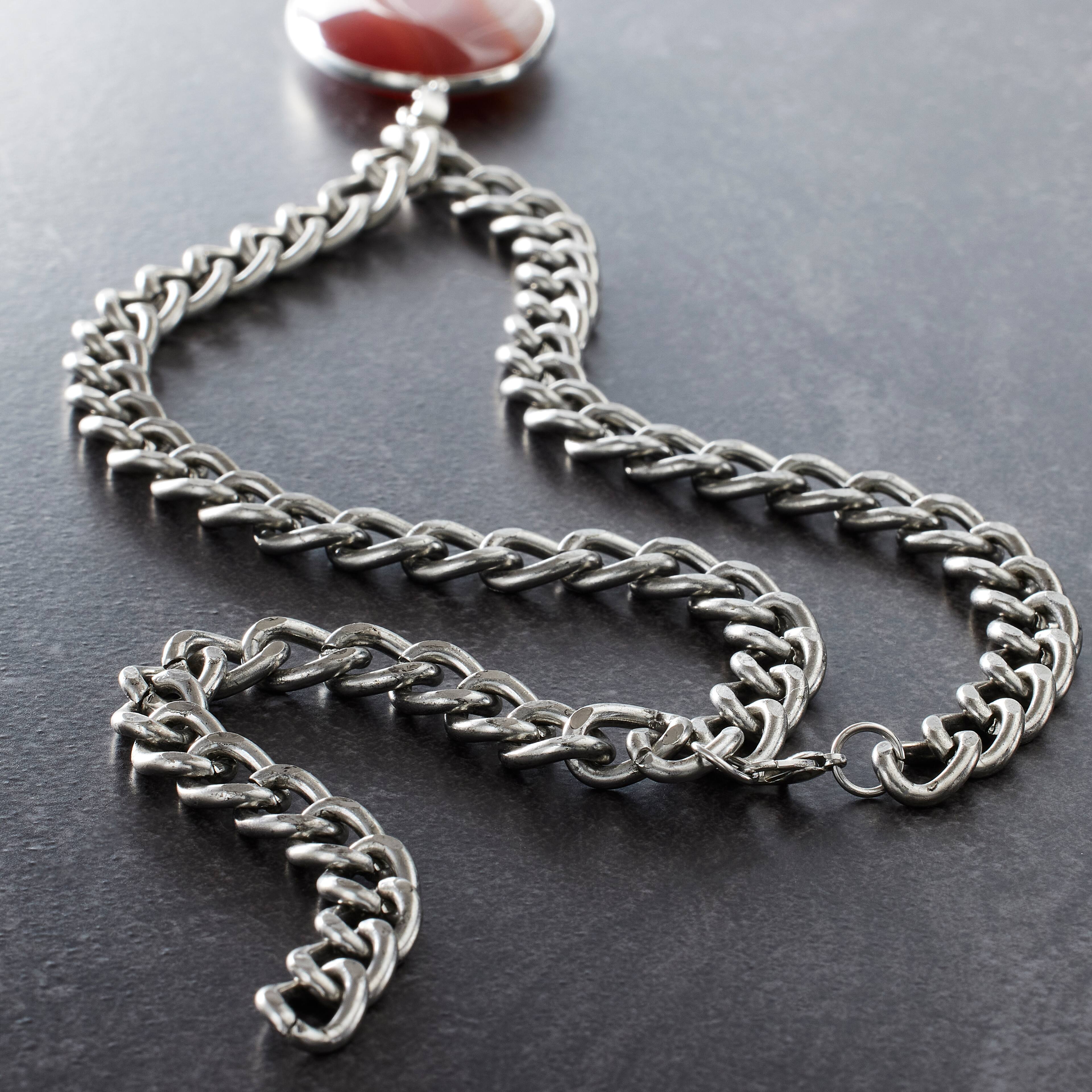 12 Pack: 24" Antique Silver Twisted Chain by Bead Landing™