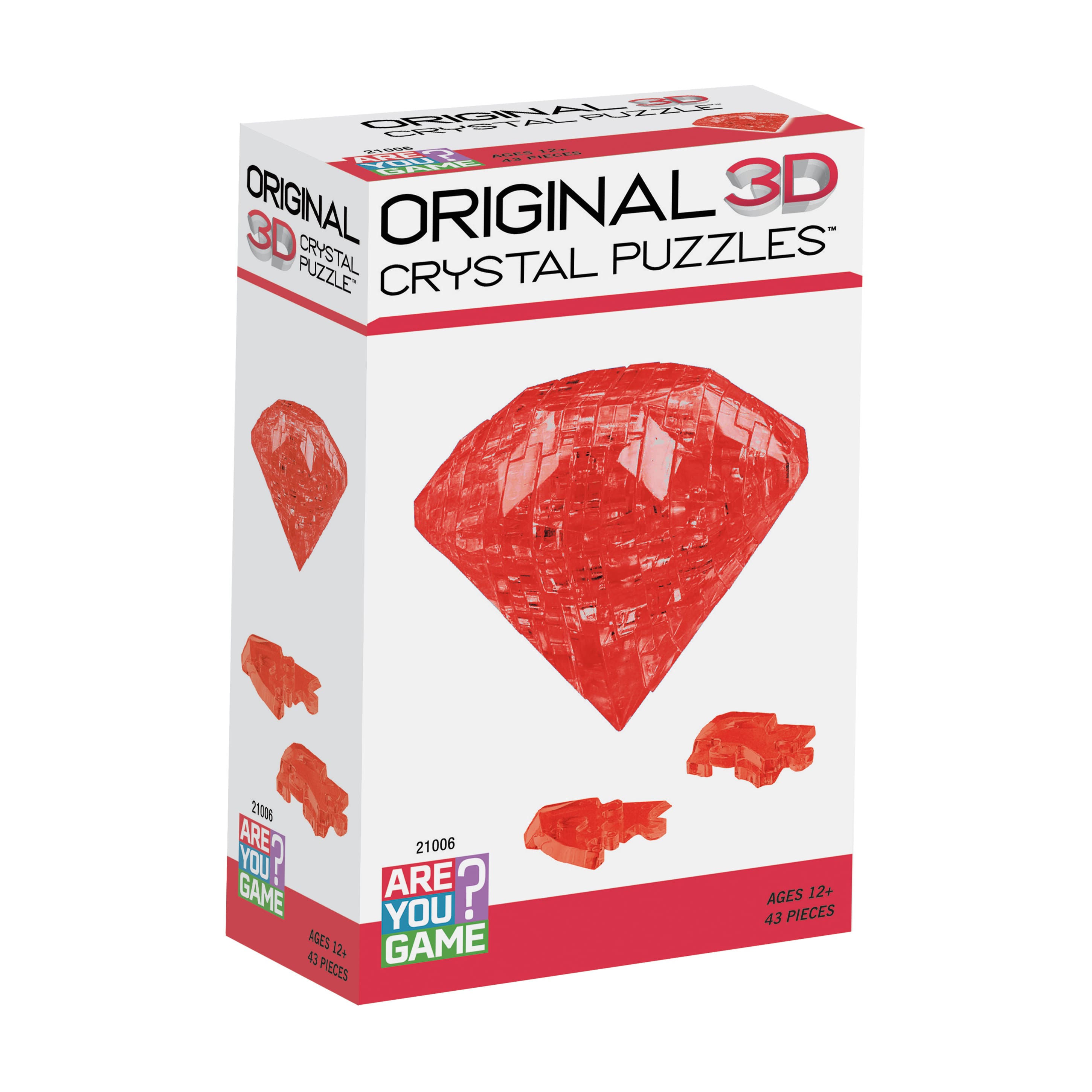 Original 3D Crystal Puzzle™ Ruby 43 Piece Puzzle