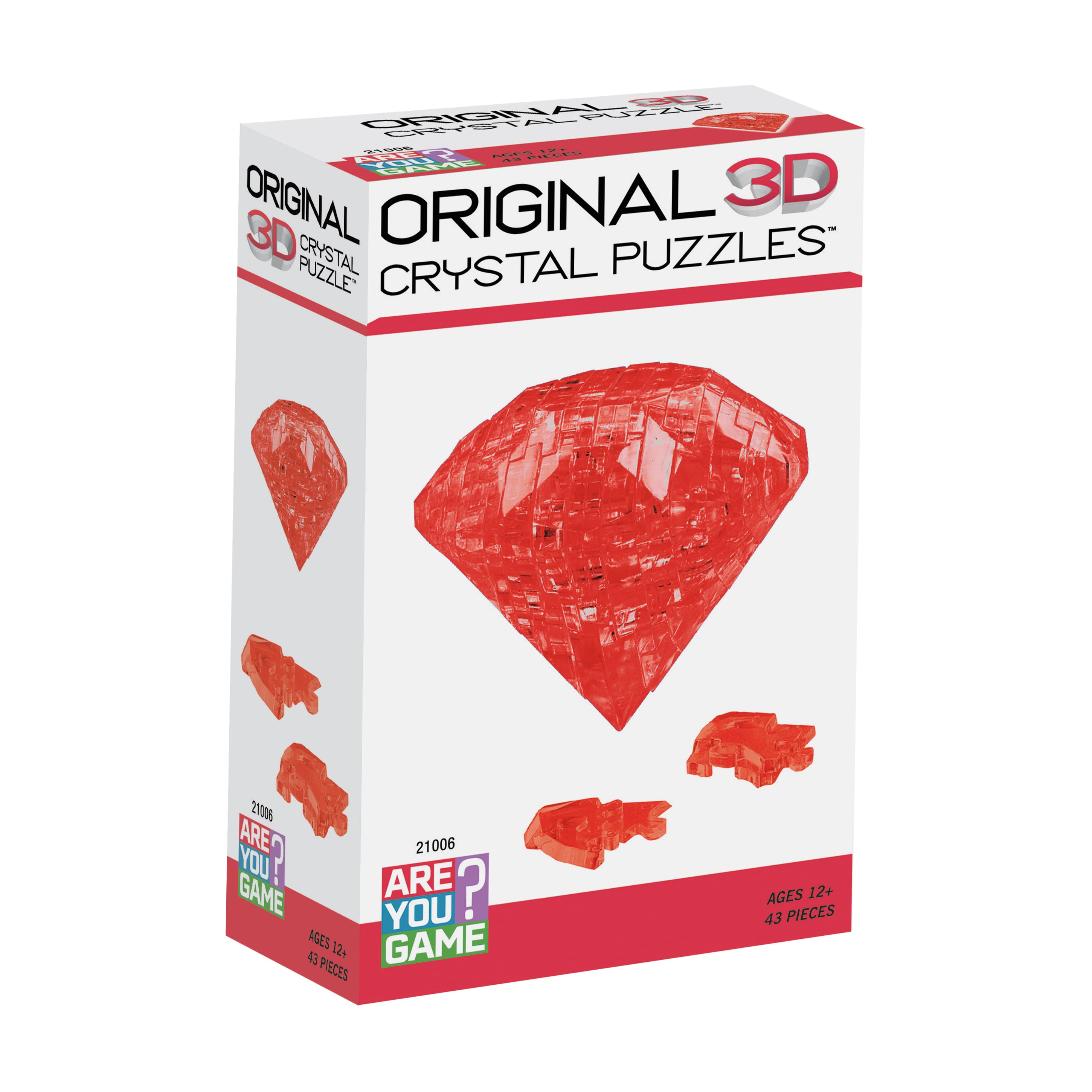 Original 3D Crystal Puzzle&#x2122; Ruby 43 Piece Puzzle