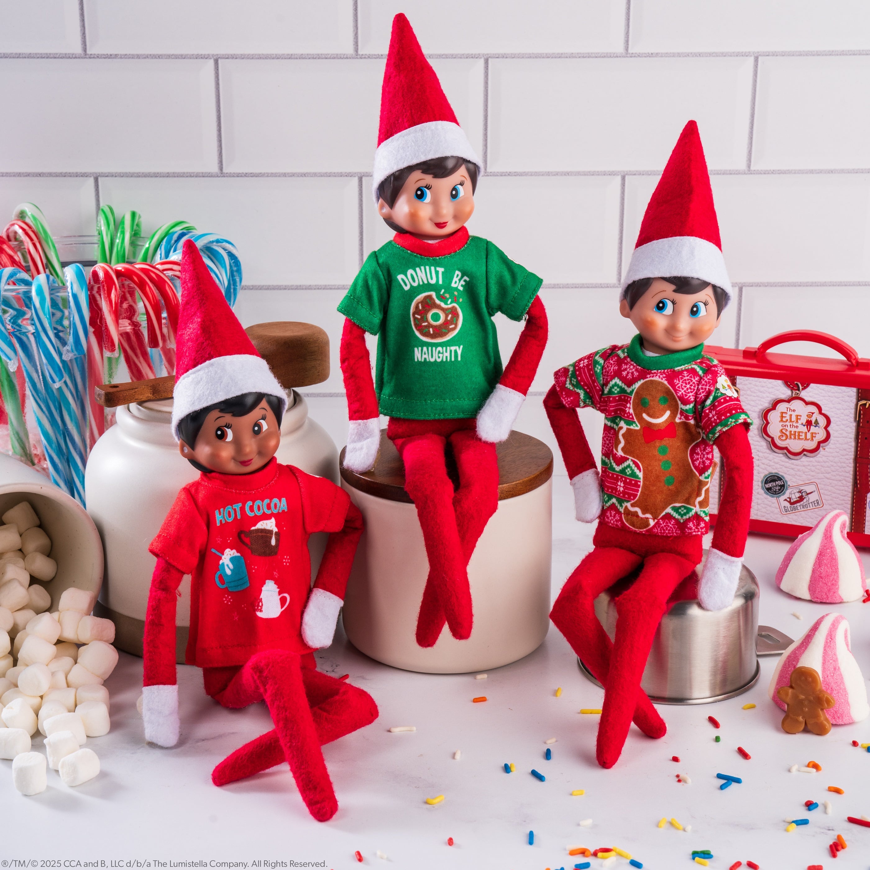 The Elf on the Shelf&#xAE; Claus Couture Collection&#xAE; Festive Fun T-Shirt Set