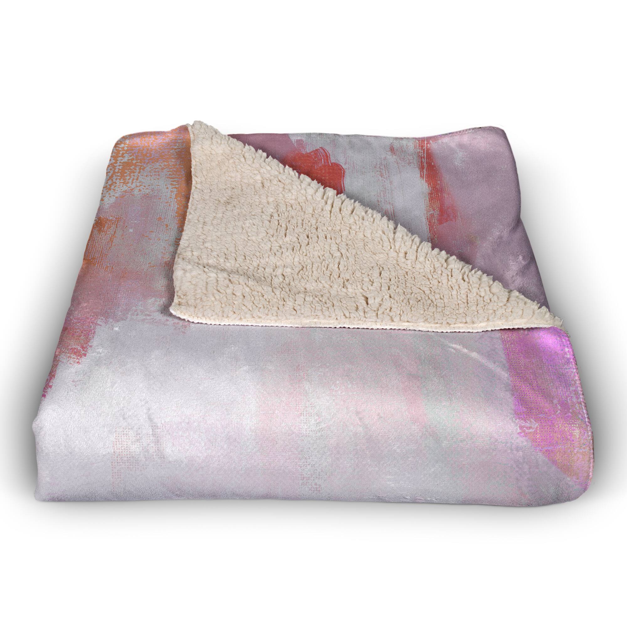 Funky Blush Misc. 50" x 60" Coral Fleece Blanket