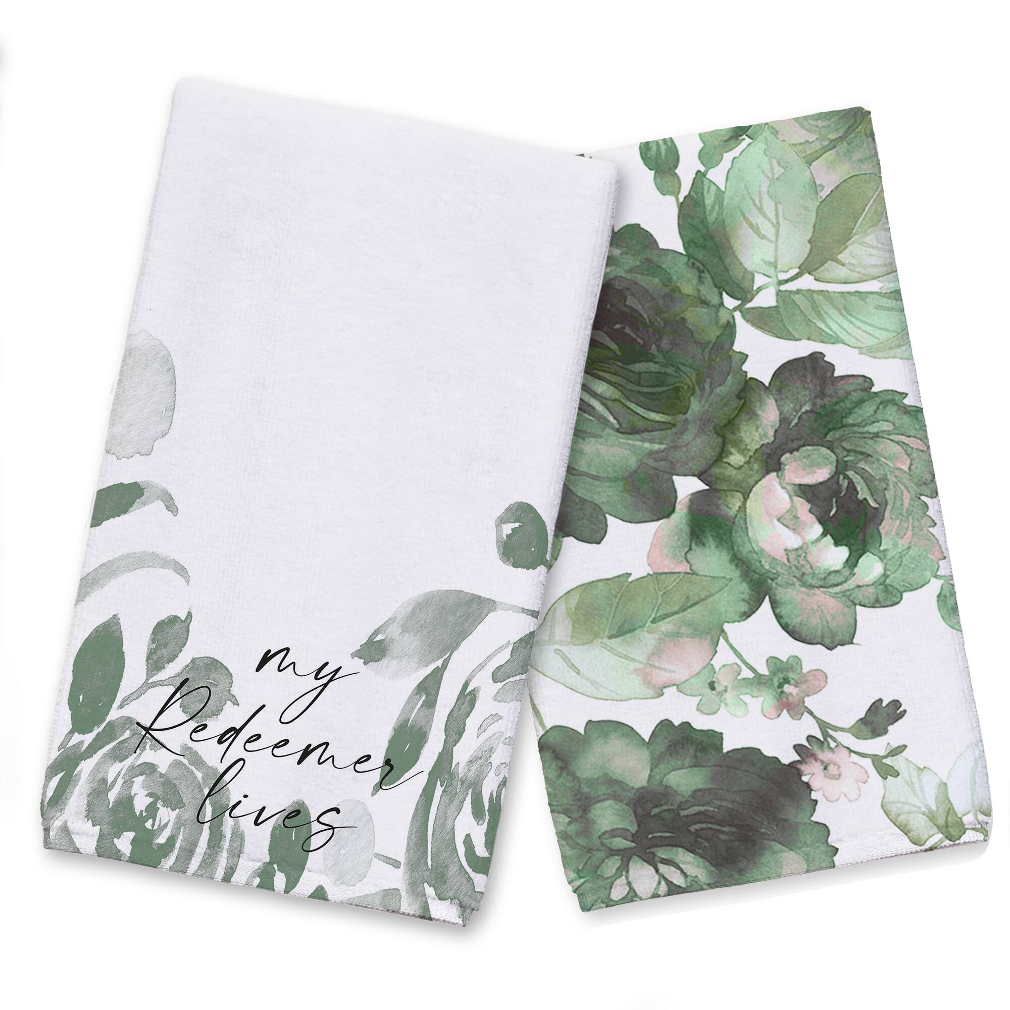 My Redeemer Lives Tea Towel - Set of 2