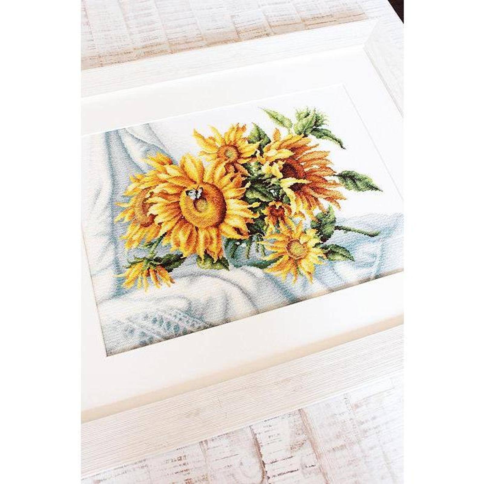 Luca-s Sunflowers Counted Cross Stitch Kit