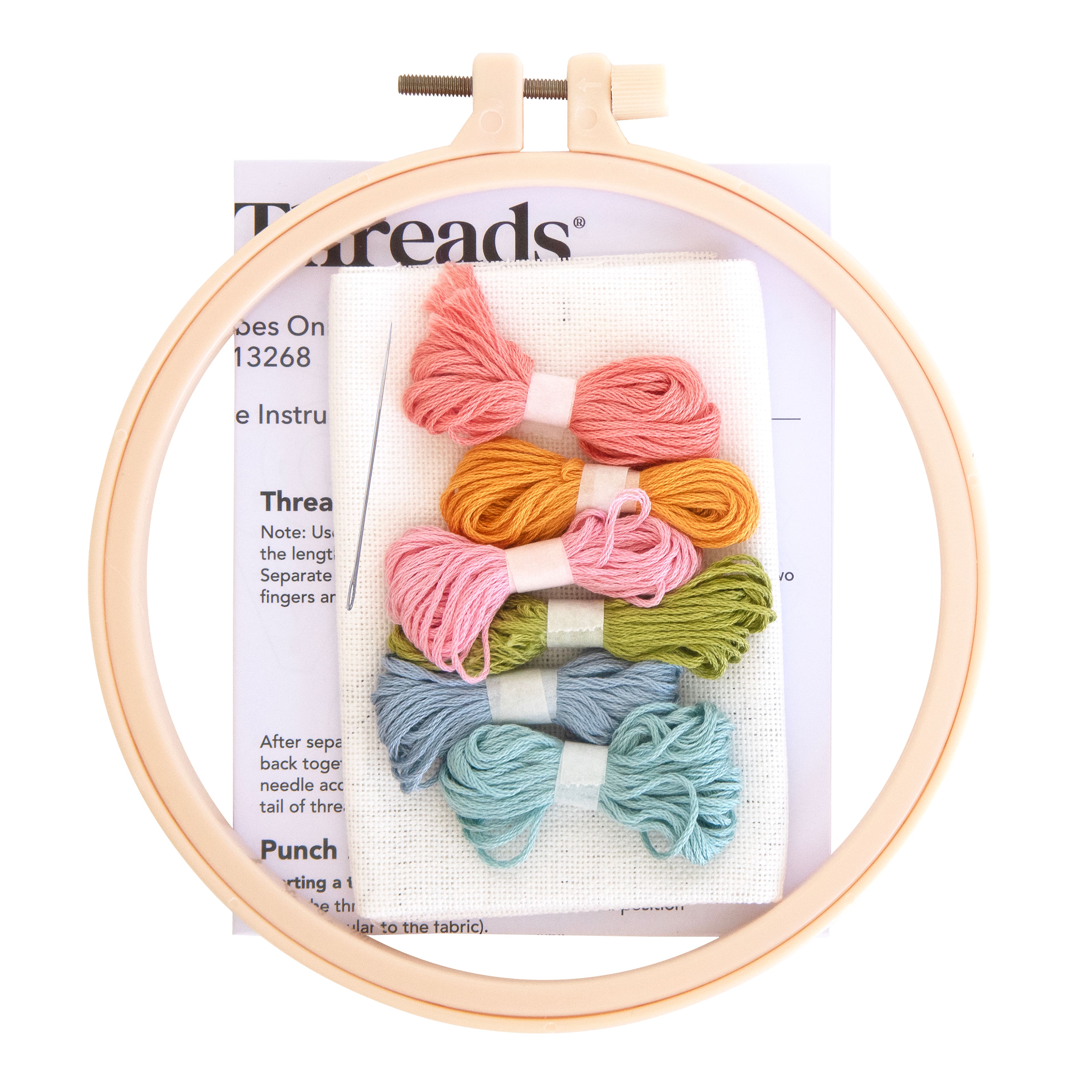 Loops & Threads Good Vibes Punch Needle Kit - 6 x 6 in