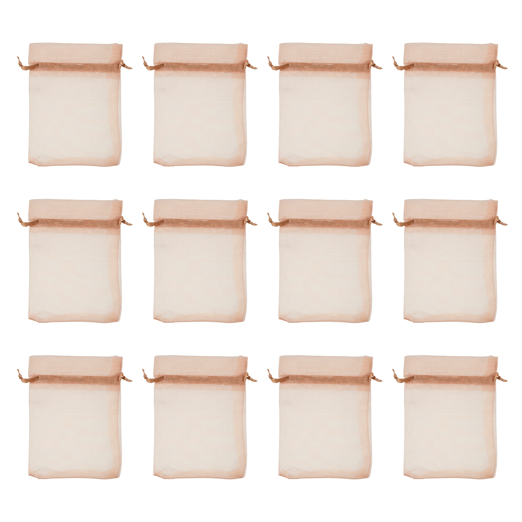 3&#x22; x 4&#x22; Gold Organza Favor Bags, 12ct. by Celebrate It&#x2122;