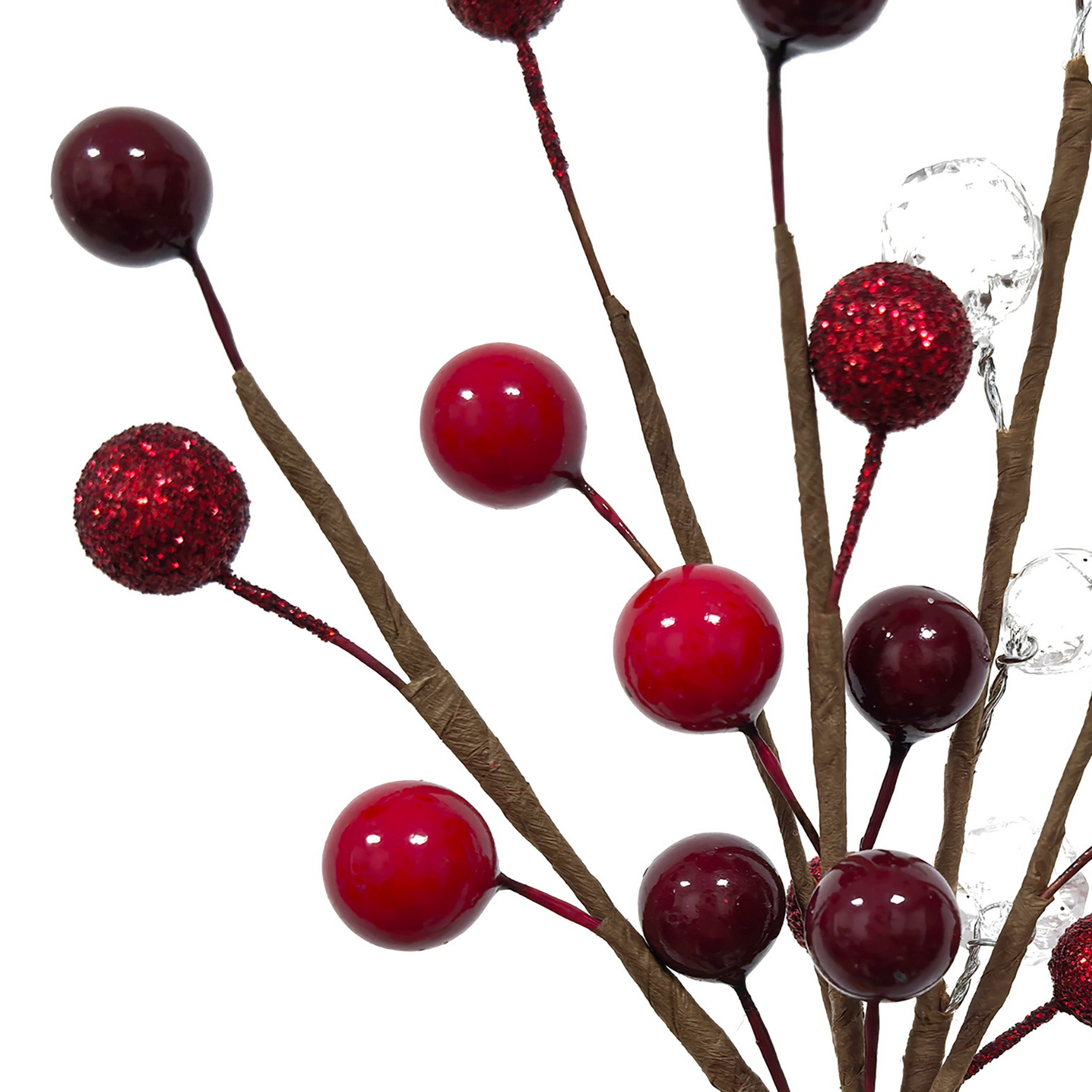 8&#x22; Red, Crystal &#x26; Burgundy Berry Pick by Ashland&#xAE;