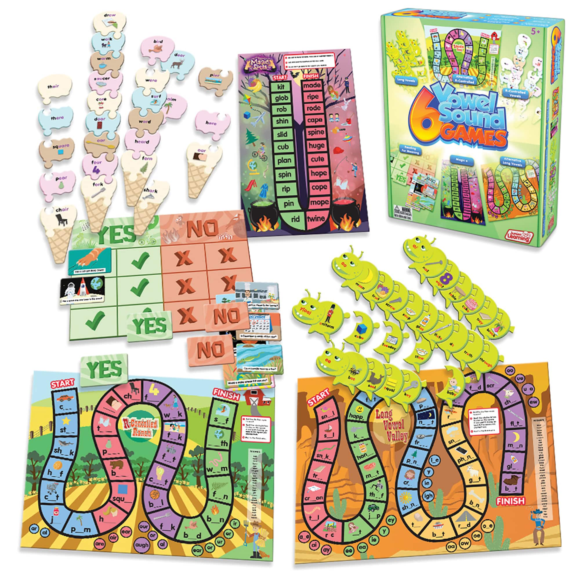 Junior Learning&#xAE; 6 Vowel Sound Games